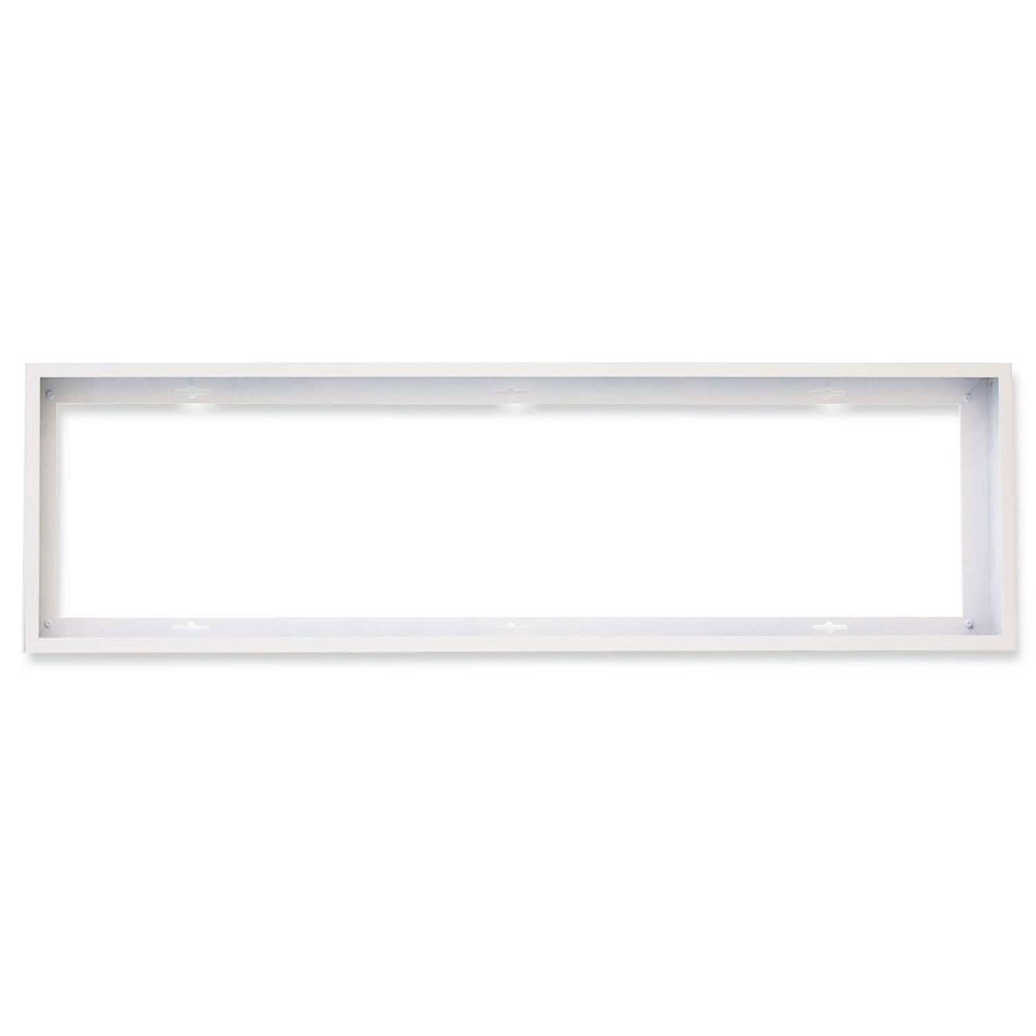 Aufbaurahmen weiß RAL 9016, Höhe 5cm, für LED Panels 300x1200, steckbare Schnellmontage