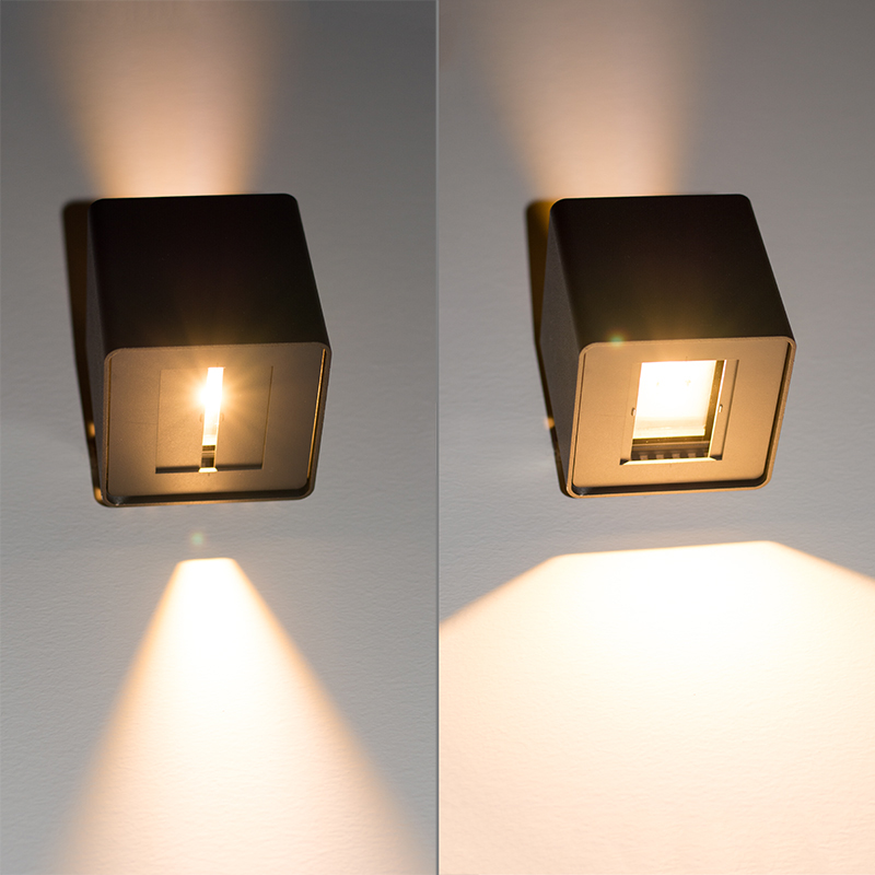 LED Wandleuchte Flex Up&Down 2x5W CREE, IP54, weiß, warmweiß
