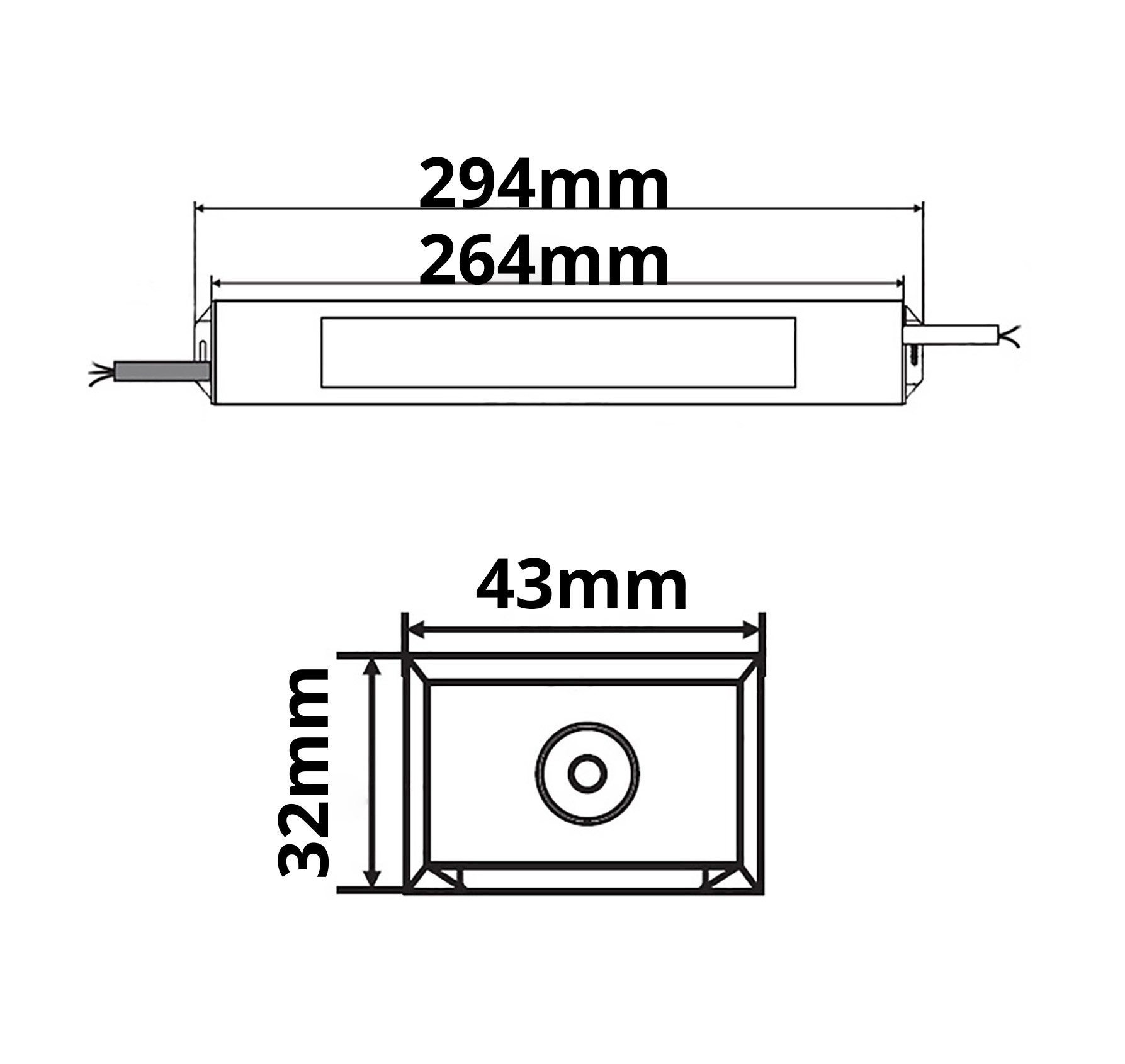 LED Trafo 24V/DC, 0-100W, IP66, Powersync