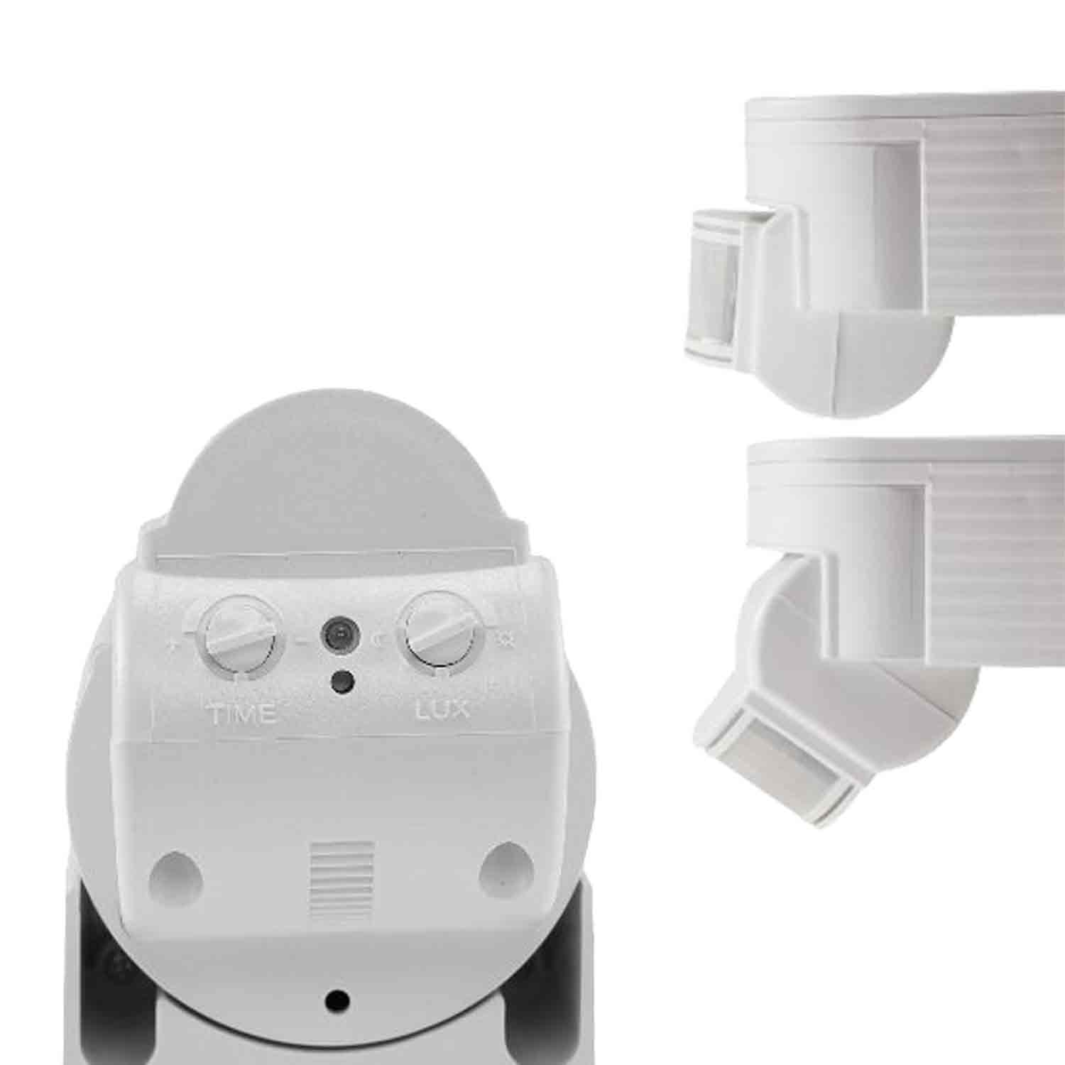 PIR Bewegungsmelder weiß, 230V, max. 4A, 180° max. 10m Detektionsradius, IP44, Aufputzmontage