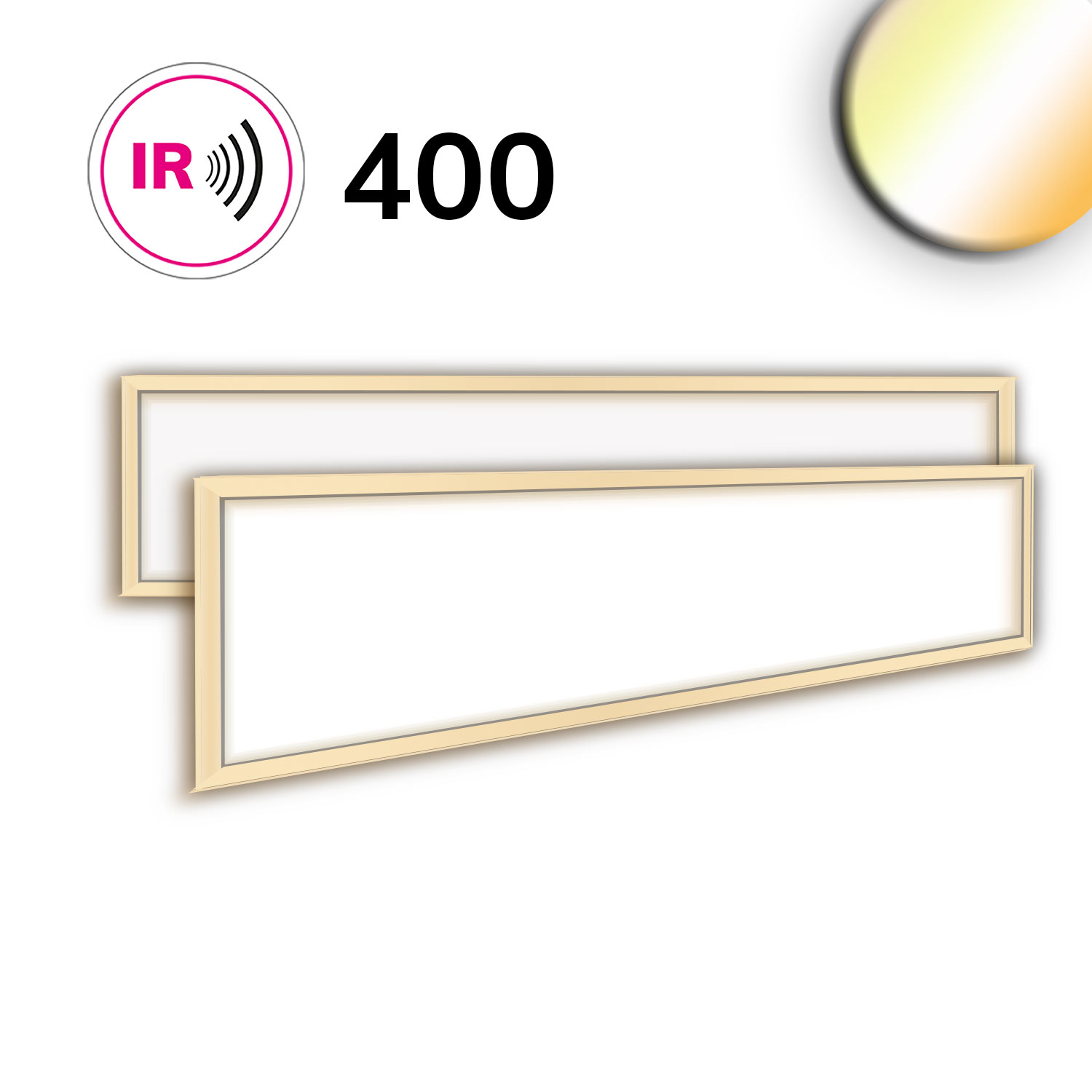LED Leuchtrahmen H25, Innenformat 320x1500mm, 75W, weißdynamisch, CRI92