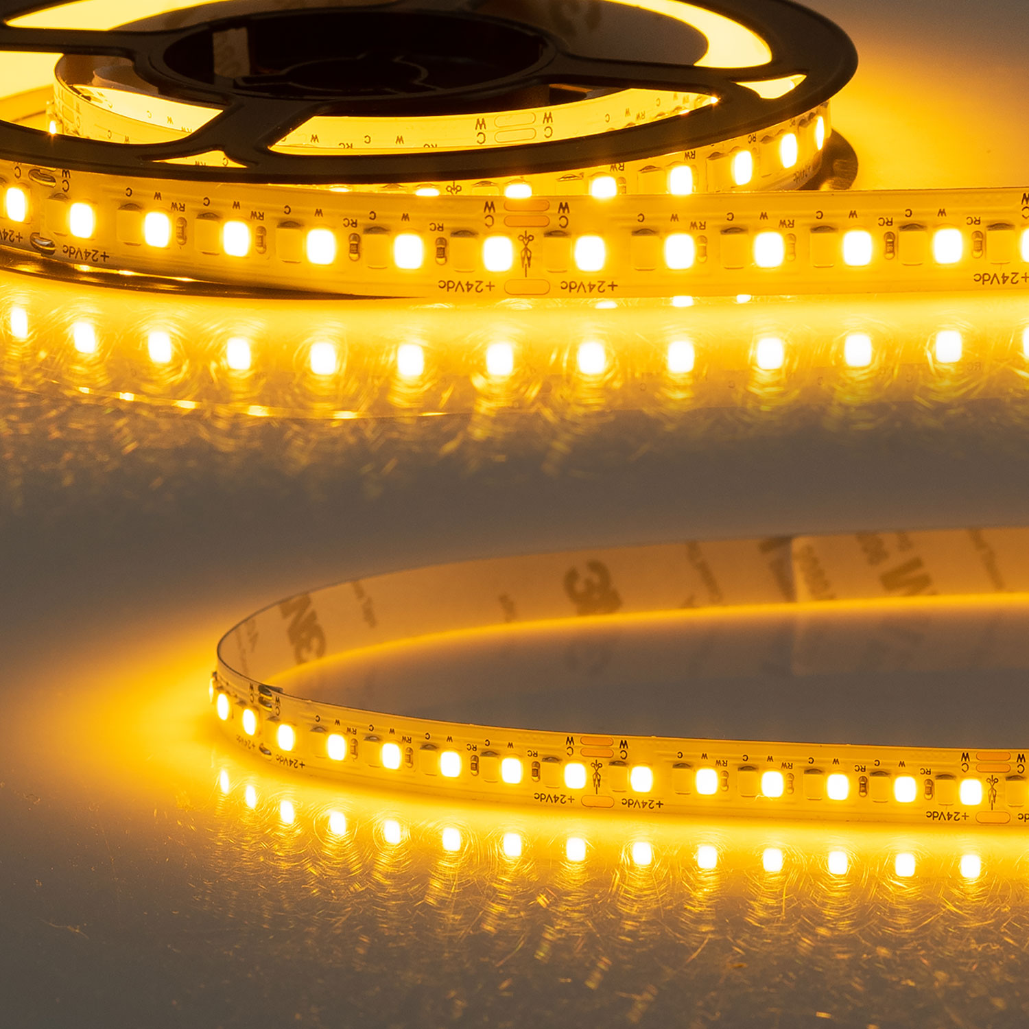 LED CRI819/840 CCT Flexband, 24V DC, 10W|10W, IP20, Amber+Lime, 5m Rolle, 240 LED/m