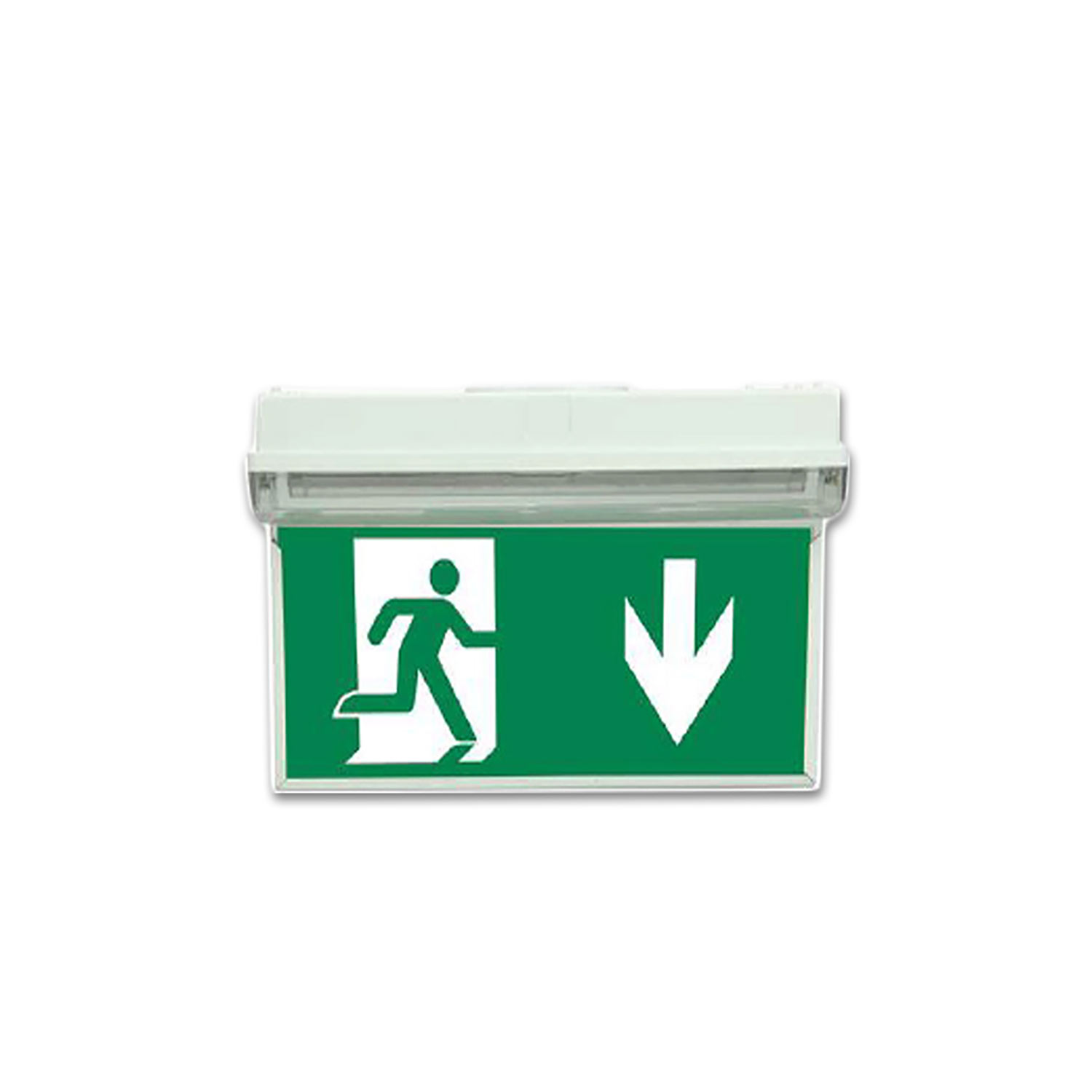 Vertikales Schild für LED Notlicht/Fluchtwegleuchte UNI4