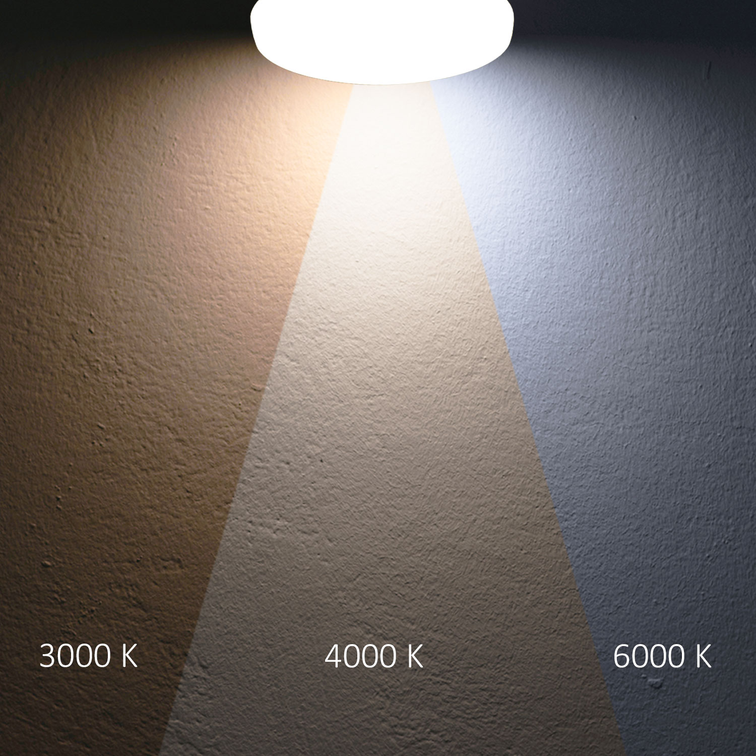 LED Deckenleuchte 13|18W mit HF-Sensor, weiß rund, DN280, IP64, 120lm/W, ColorSwitch 3000|4000|6000K