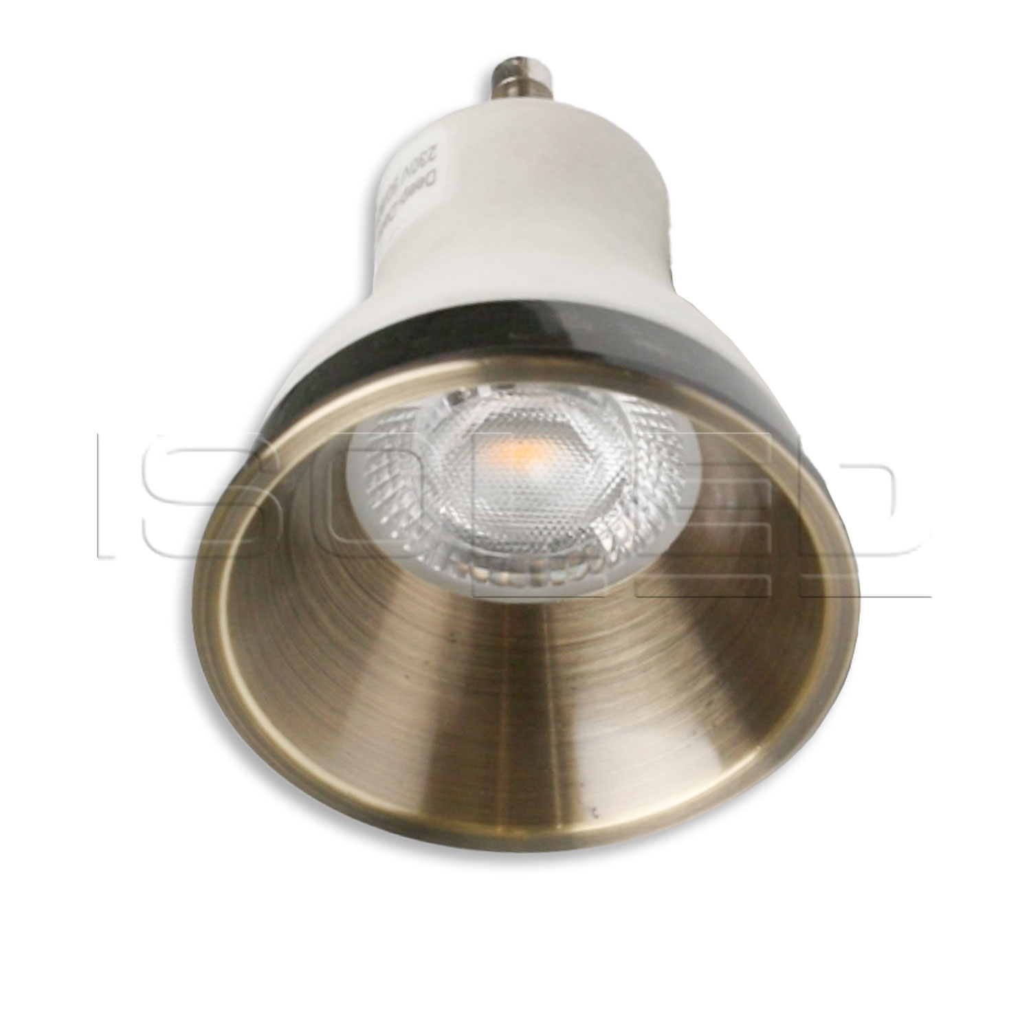 Cover für LED Spot und LED Modul SYS-GU10, messing gebürstet, rückversetzt, UGR