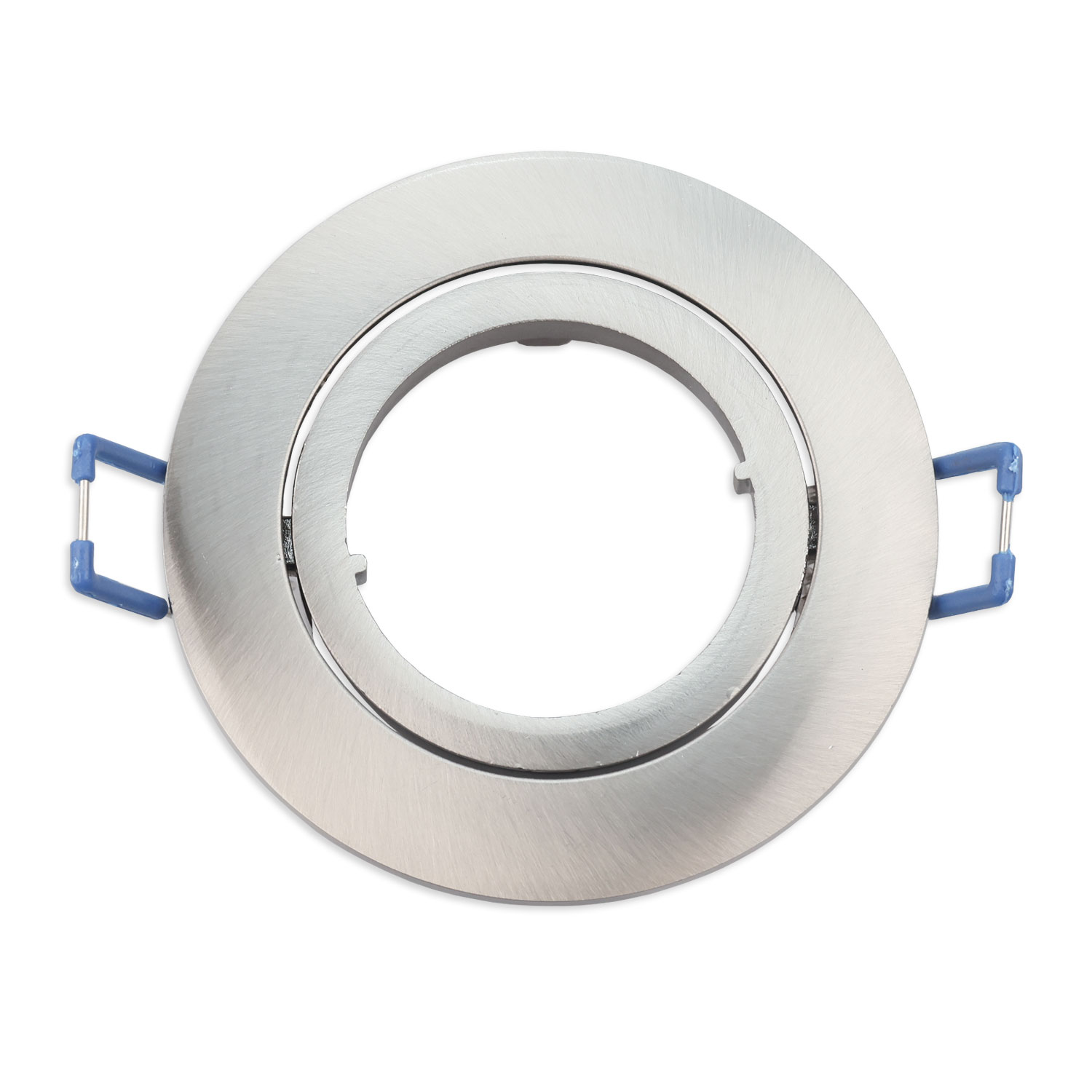 Einbaurahmen rund, Loch 68mm, Alu Nickel-Satin, für GU10/MR16 Spots