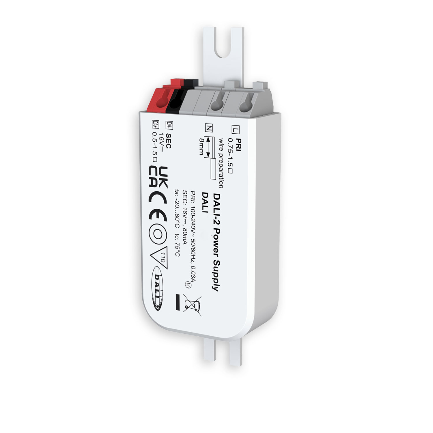 DALI Power Supply 16V, 80mA, 230V Nennspannung