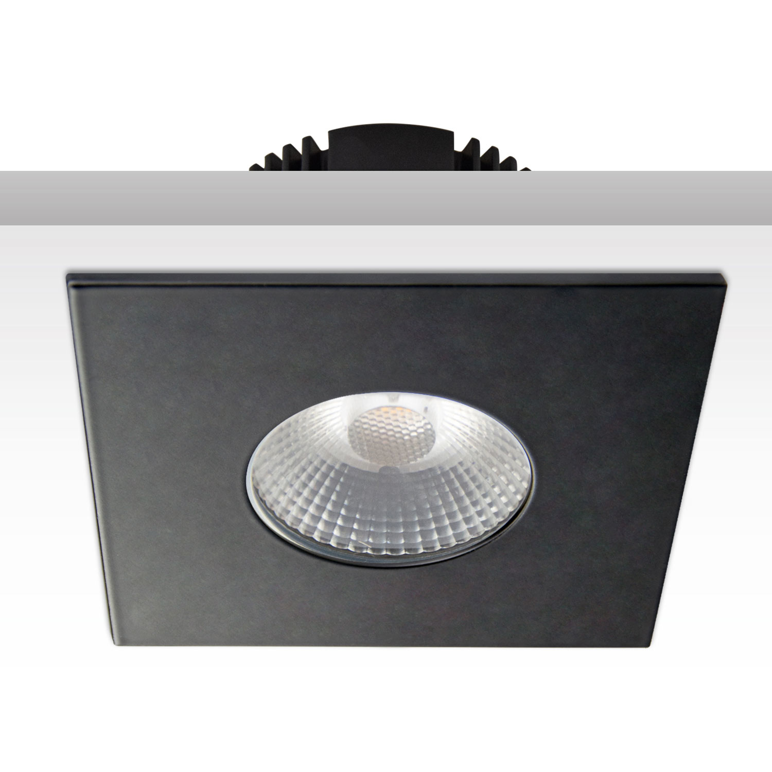 Cover Aluminium eckig schwarz matt für Sys-68