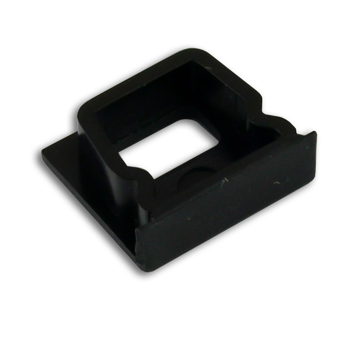 Endkappe EC82B schwarz für Profil SURF10 mit Kabeldurchführung, 1 STK