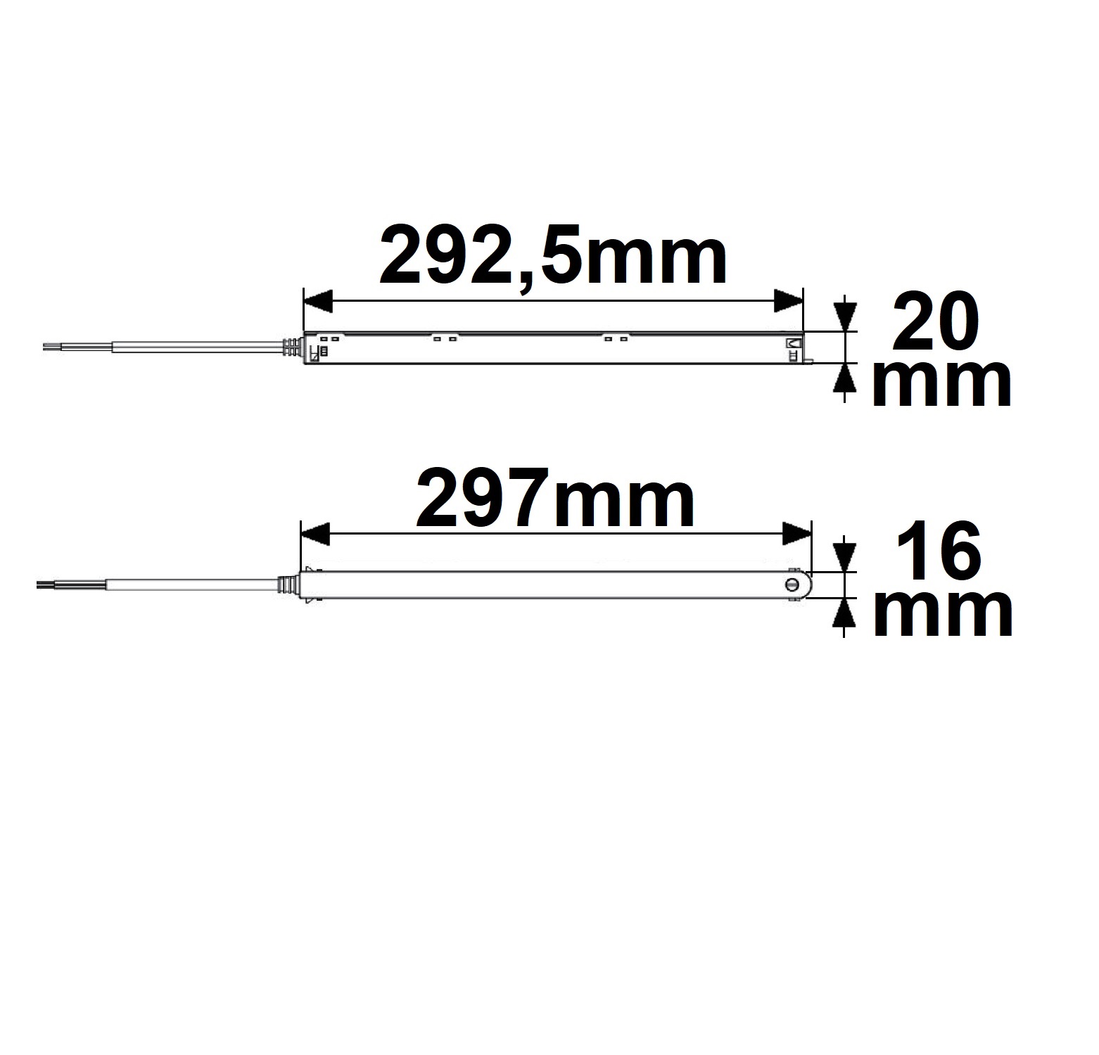 Track48 Inline-Trafo weiß, 100W, 48V DC
