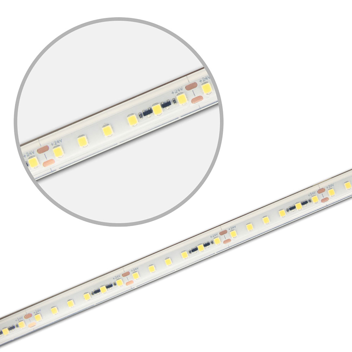 LED AQUA830 CC Flexband, 24V DC, 12W, IP68, 3000K, 15m Rolle, 120 LED/m