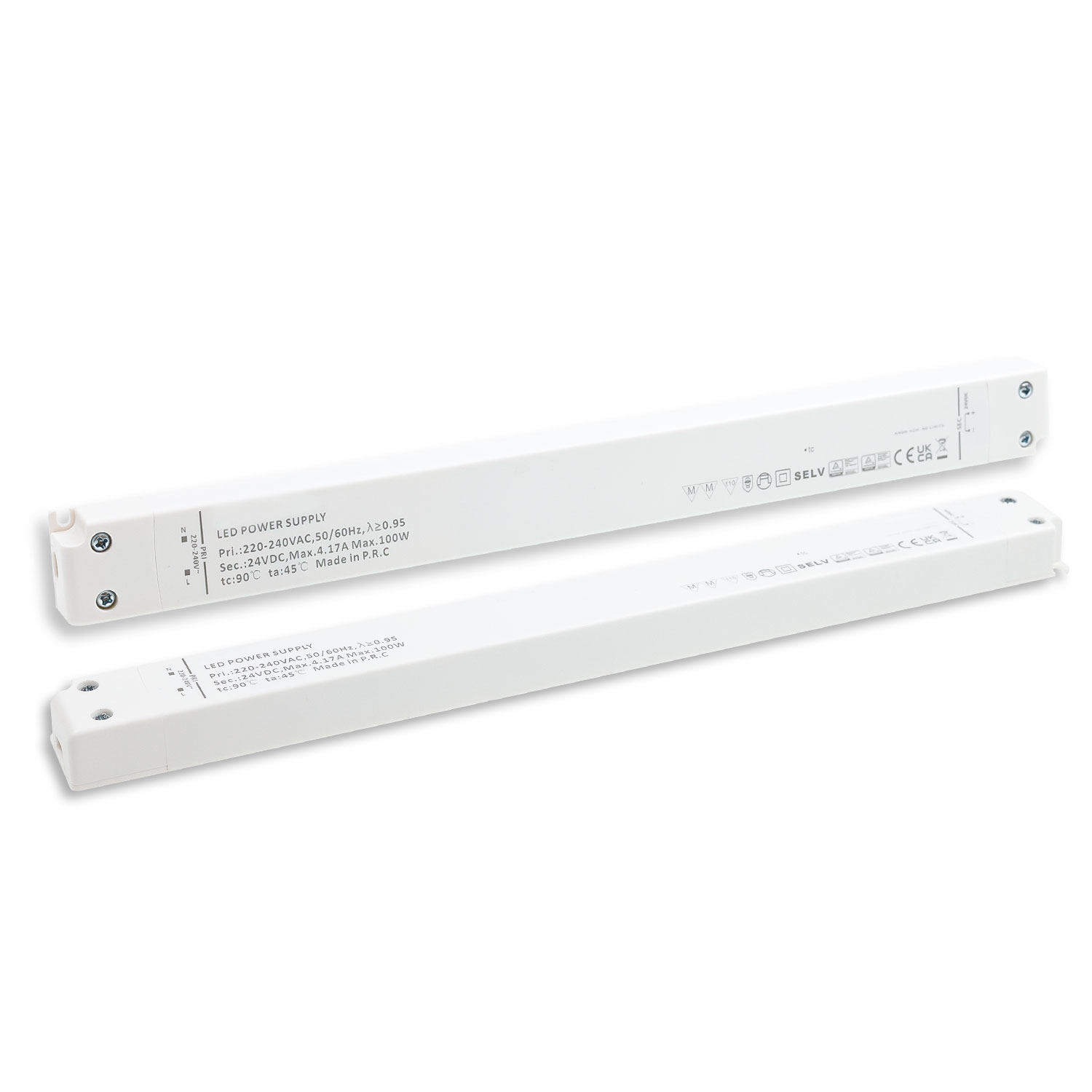 LED Trafo 24V/DC, 0-100W, SELV, ultraflach