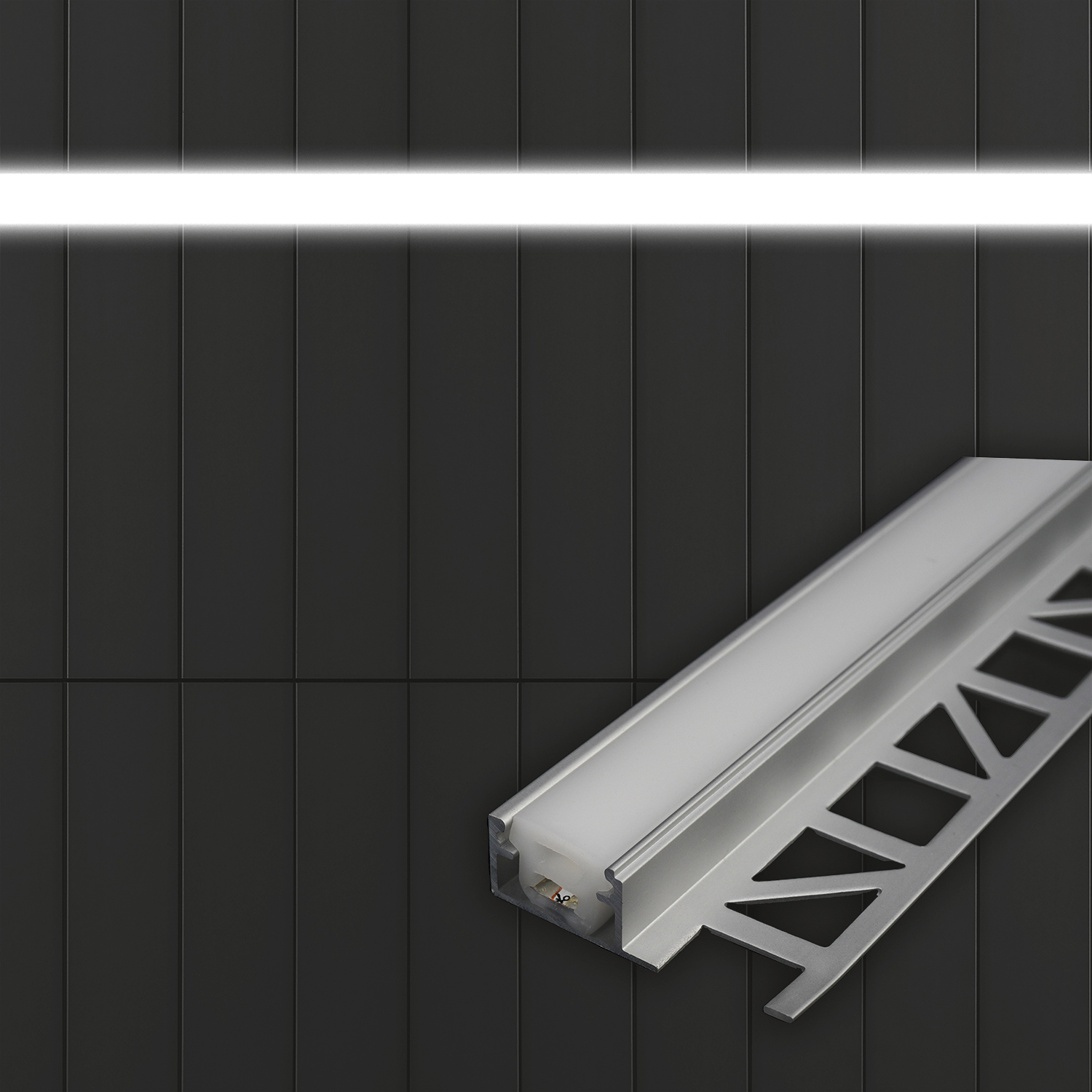 LED NeonPRO RGB Custom Flexband B13H10 f. Fliesenp., 24V DC, 10W, 300cm, IP67, 140 LED/m