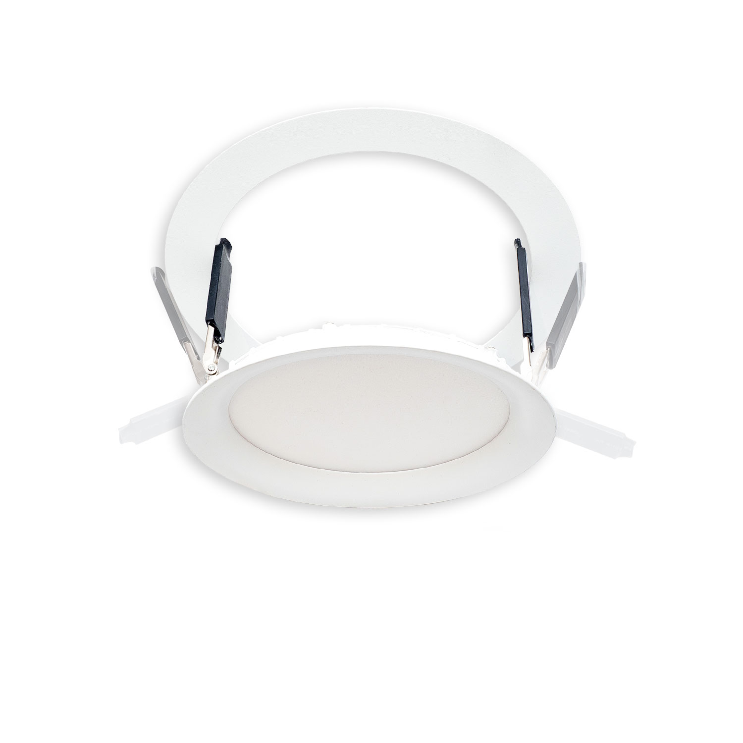 Loch Adapterplatte für Downlights, ohne Federn, weiß, ID 200mm - AD 260mm