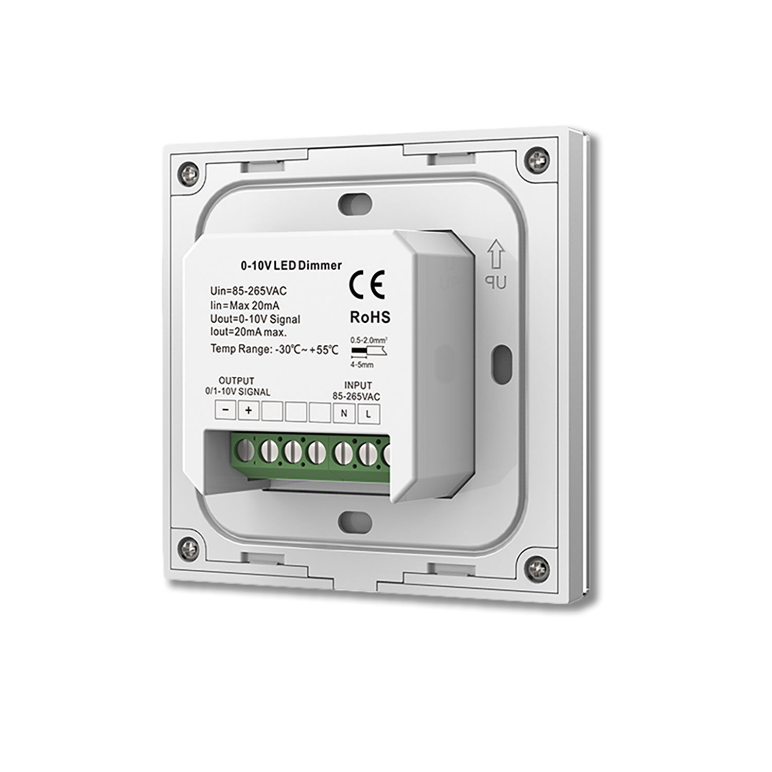 Sys-Pro 1 Zone Einbau-Touch-Funk-Bedienung 1x0-10V Output, schwarz, 100-240V