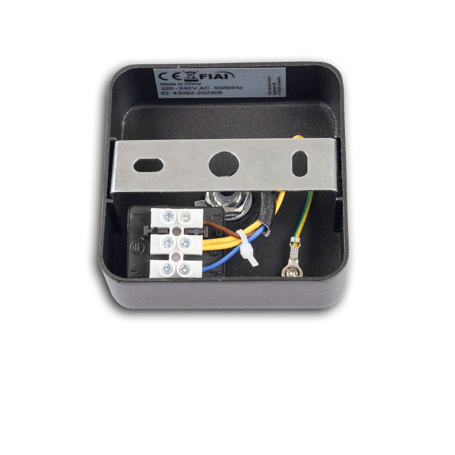 Wand-/Deckenleuchte GU10 Single, IP20, schwarz, mit Ein/Aus- Schalter, exkl. Leuchtmittel