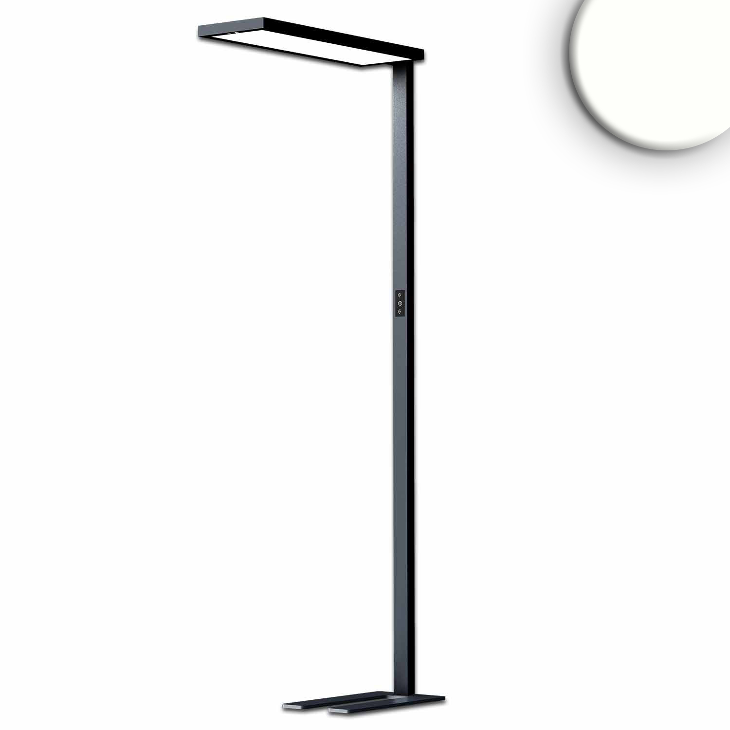 LED Office Pro Stehleuchte Up&Down, 80W+20W, schwarz, UGR