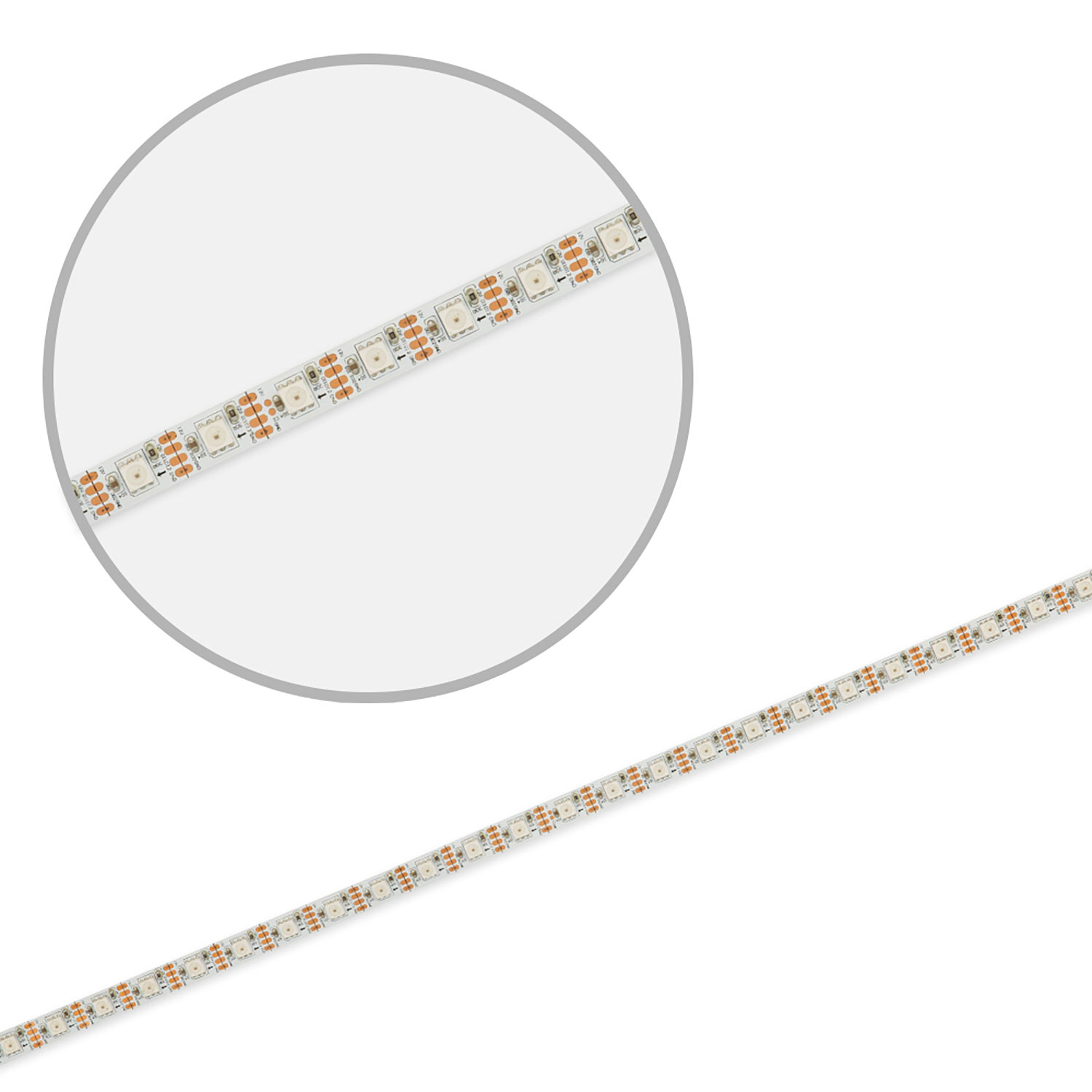 LED WS2815 Digital SPI Flexband, 12V DC, 8W, IP20, RGB, 5m Rolle, 60 LED/m, 1LED/IC