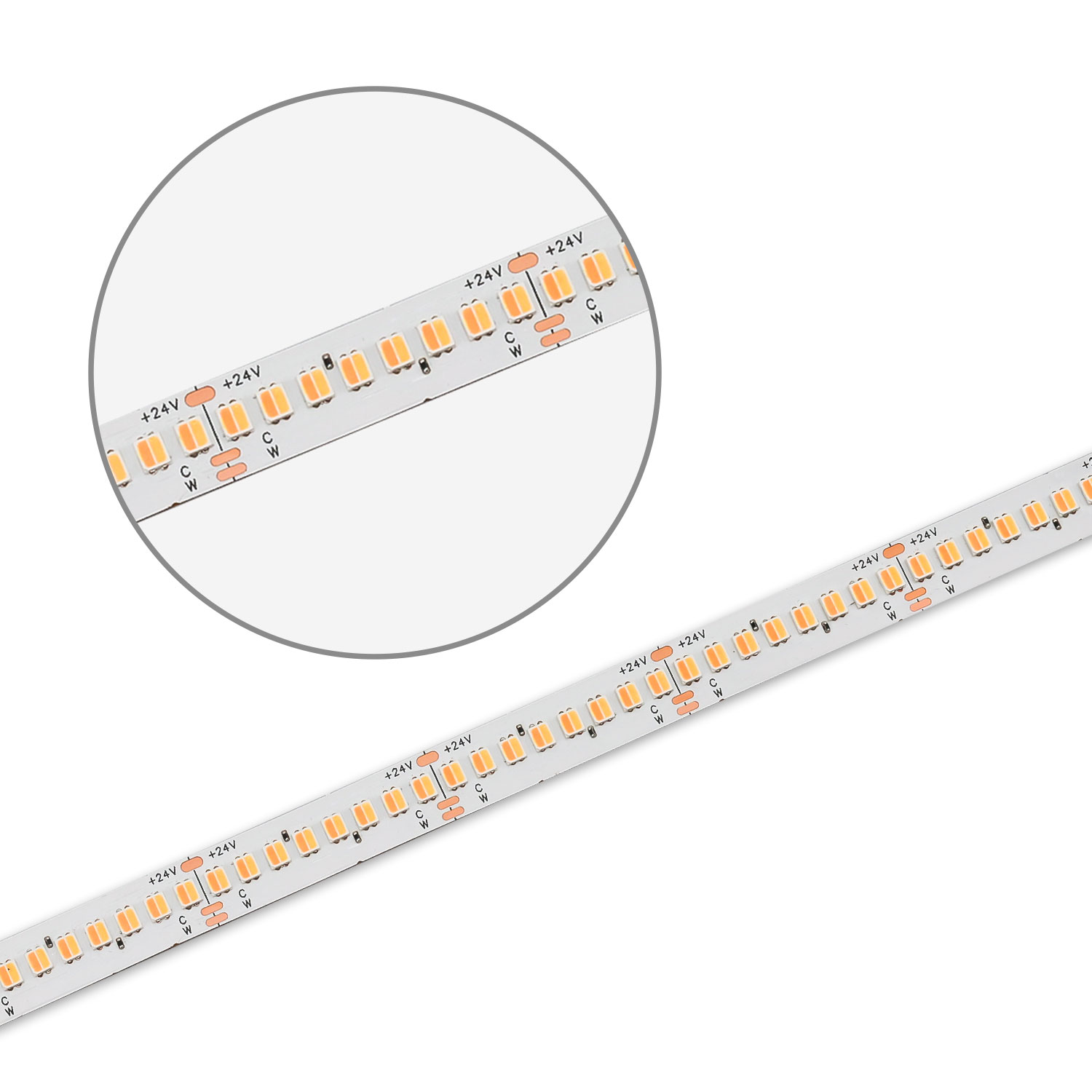 LED CRI918/940 CCT Flexband, 24V DC, 10W+10W, 5m Rolle, 320 LED/m