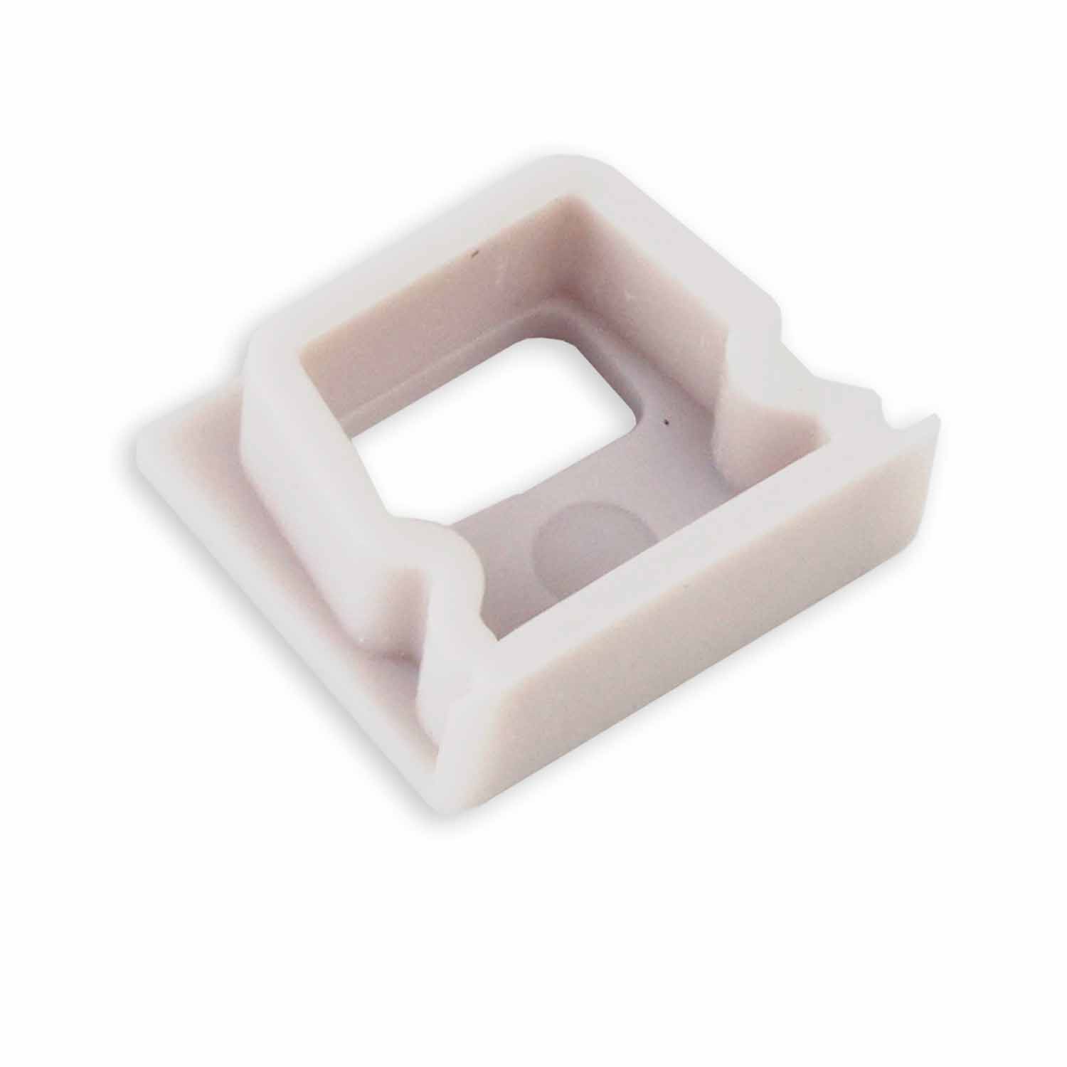 Endkappe EC82W weiß für Profil SURF10 mit Kabeldurchführung, 1 STK