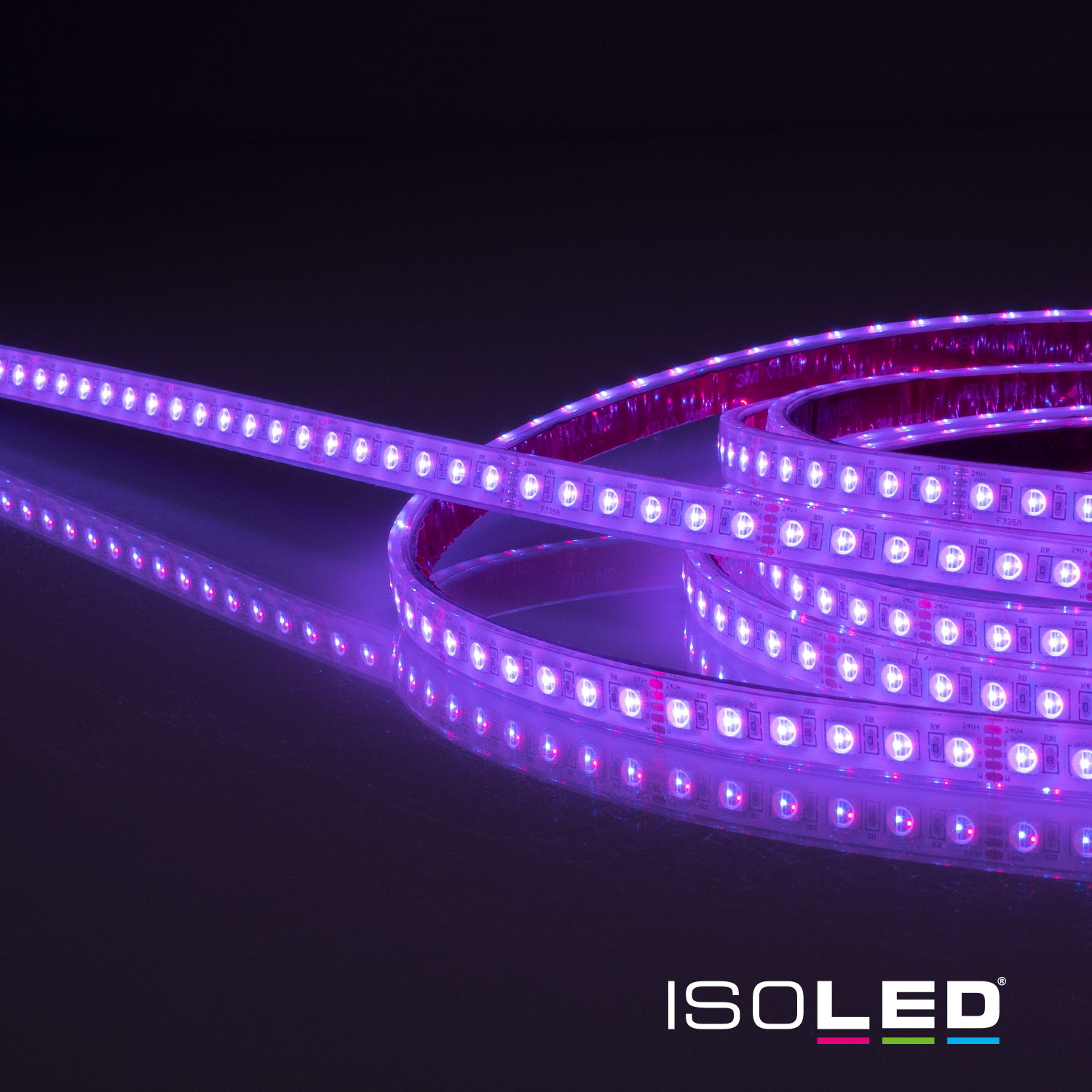 LED AQUA RGB+WW Flexband, 24V DC, 19W, IP68, 4in1 Chip, 5m Rolle, 96 LED/m