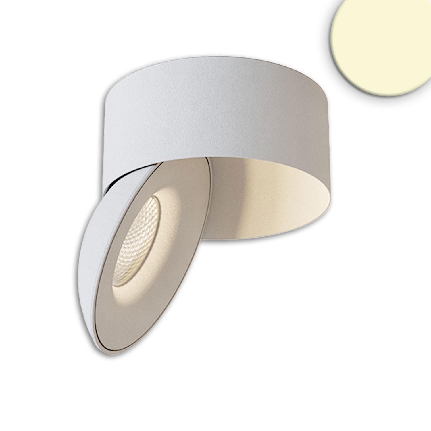 LED Aufbauleuchte Sphere weiß/weiß, 2700K, 10W, CRI90, dimmbar