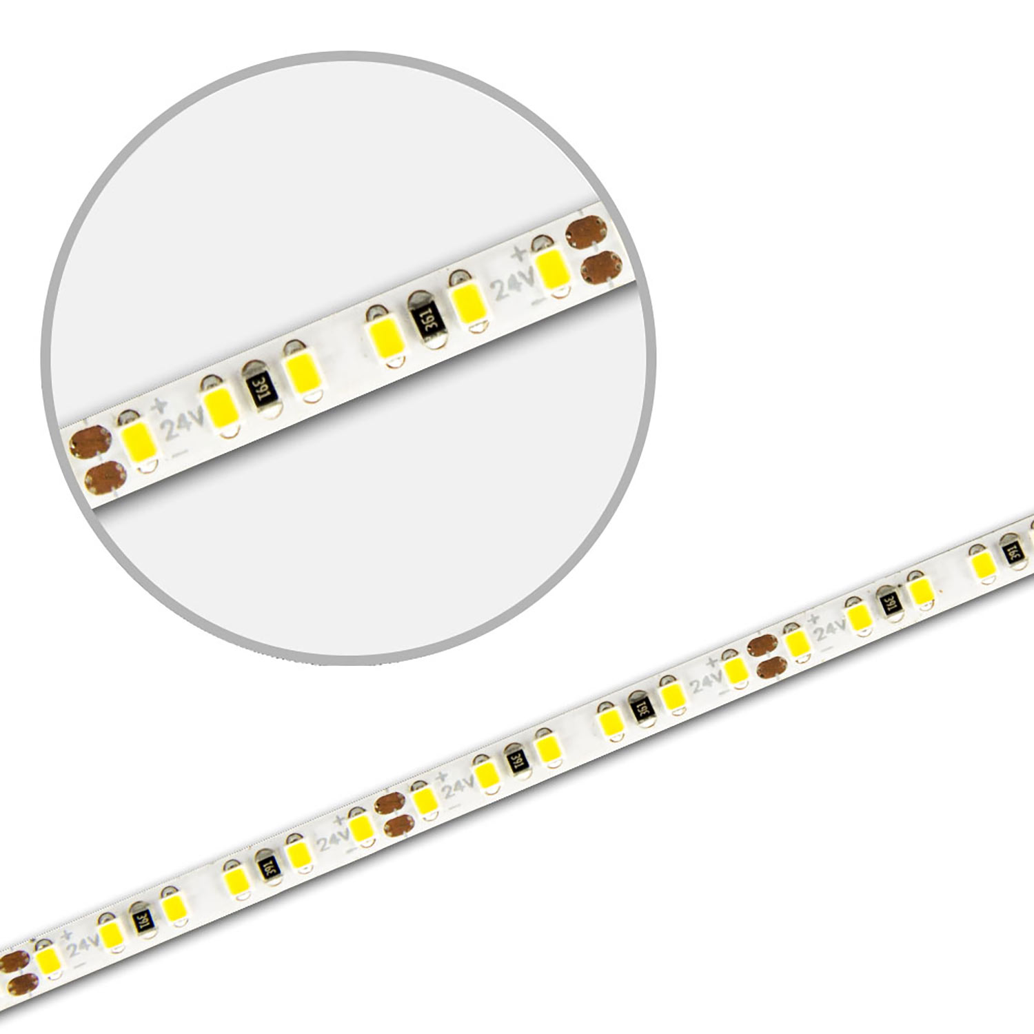 LED CRI927 MICRO Linear Flexband, 24V DC, 10W, IP20, 2700K, 5m Rolle, 240 LED/m