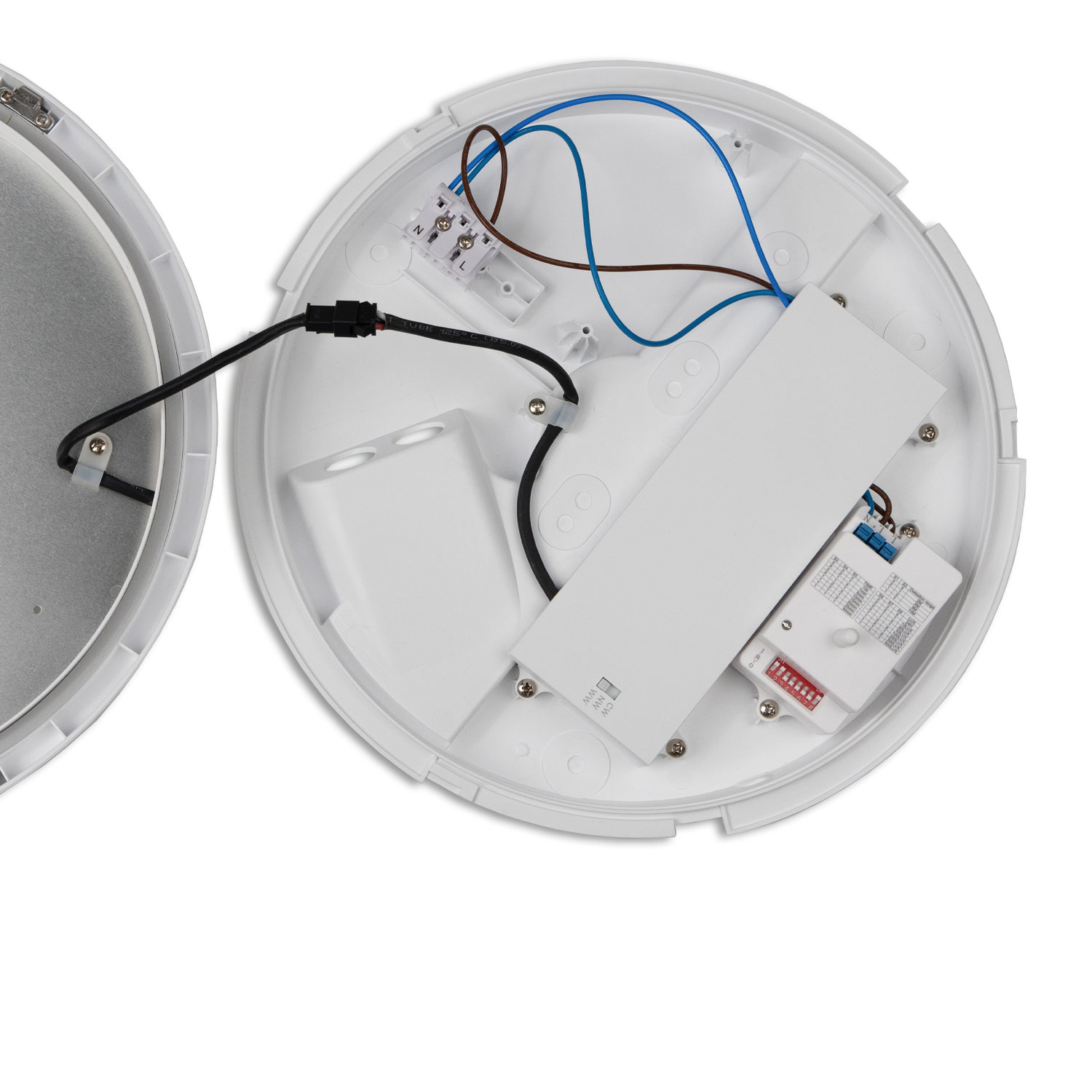 LED Decken/Wandleuchte 18W, weiß, IP54, mit HF-Sensor, ColorSwitch 3000|4000|5000K