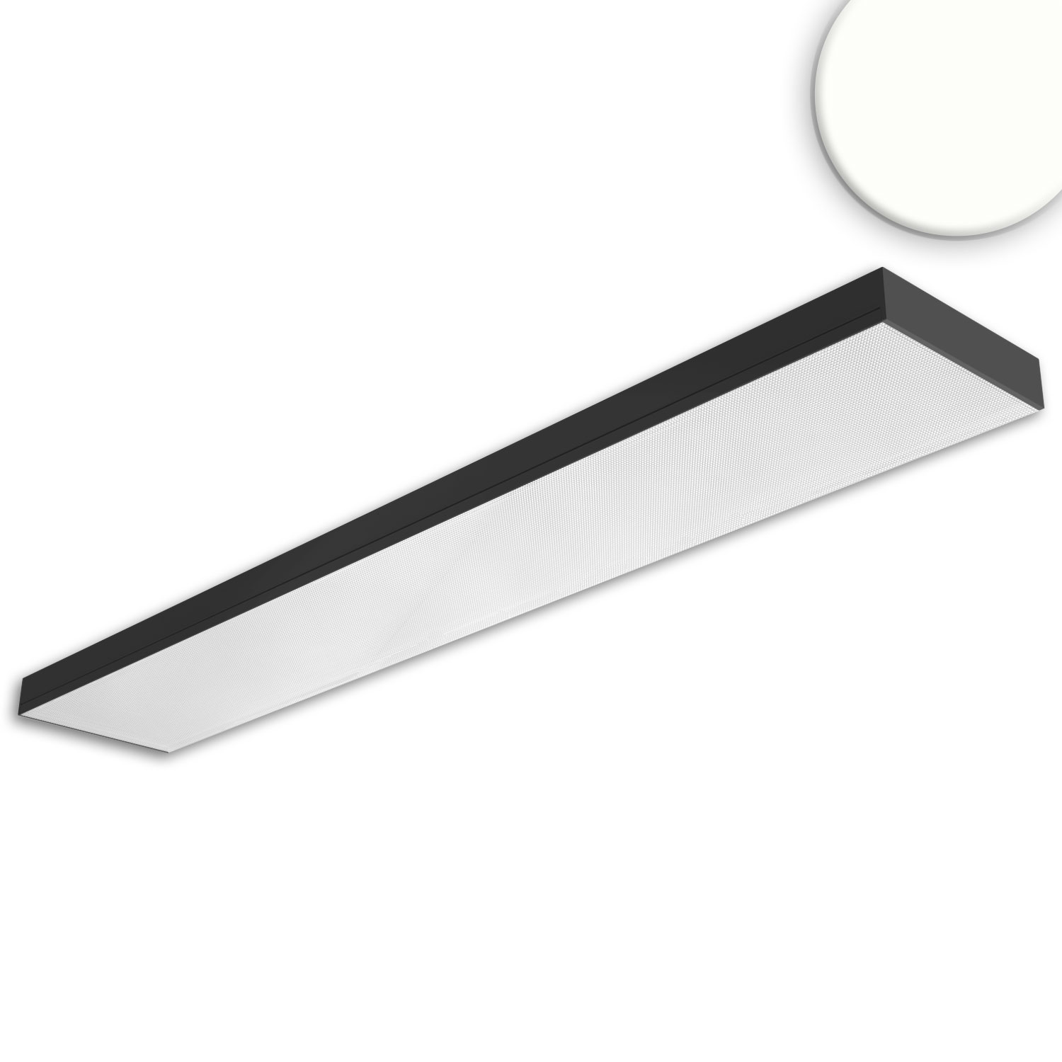 LED Langfeldleuchte, 120x20cm, schwarz, PowerSwitch 25|30|35|40W, UGR