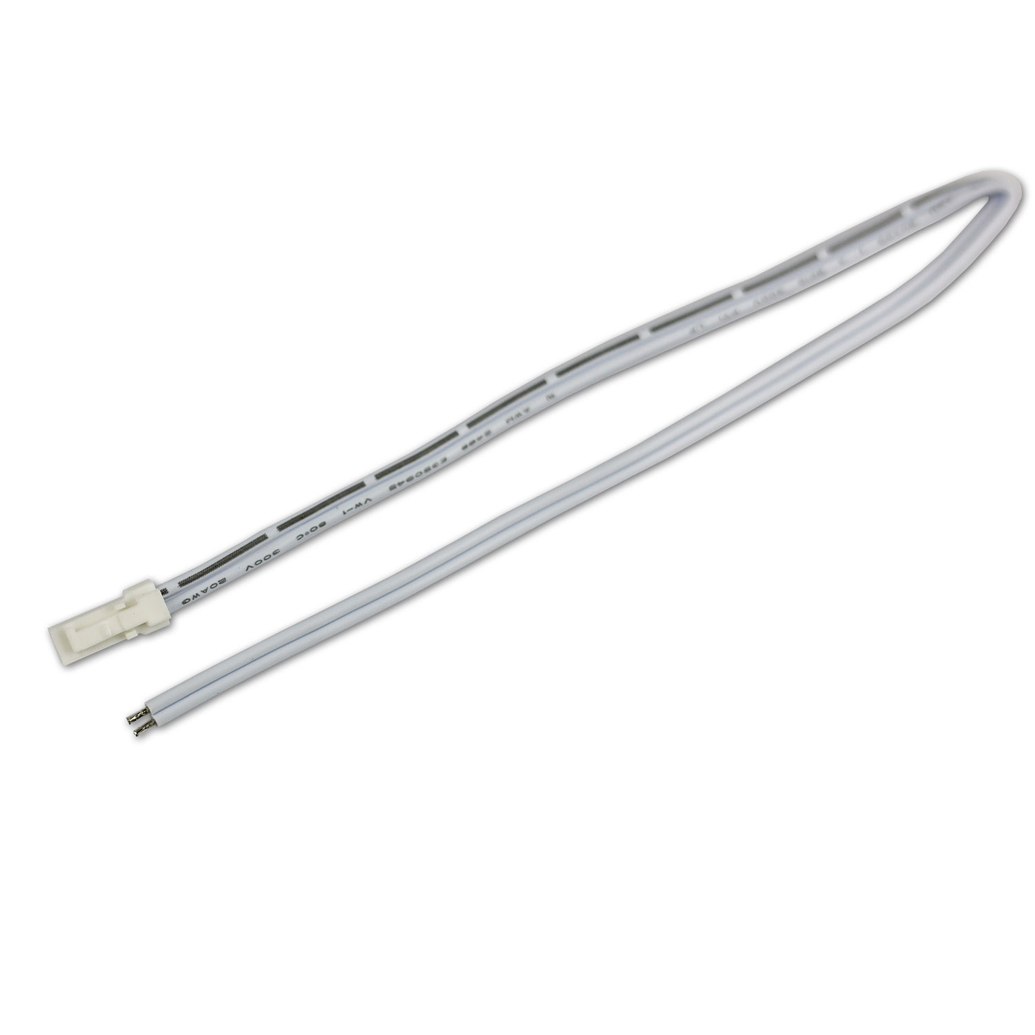 MiniAMP Anschlussstecker male, 100cm, 2-polig, weiß, max. 3A