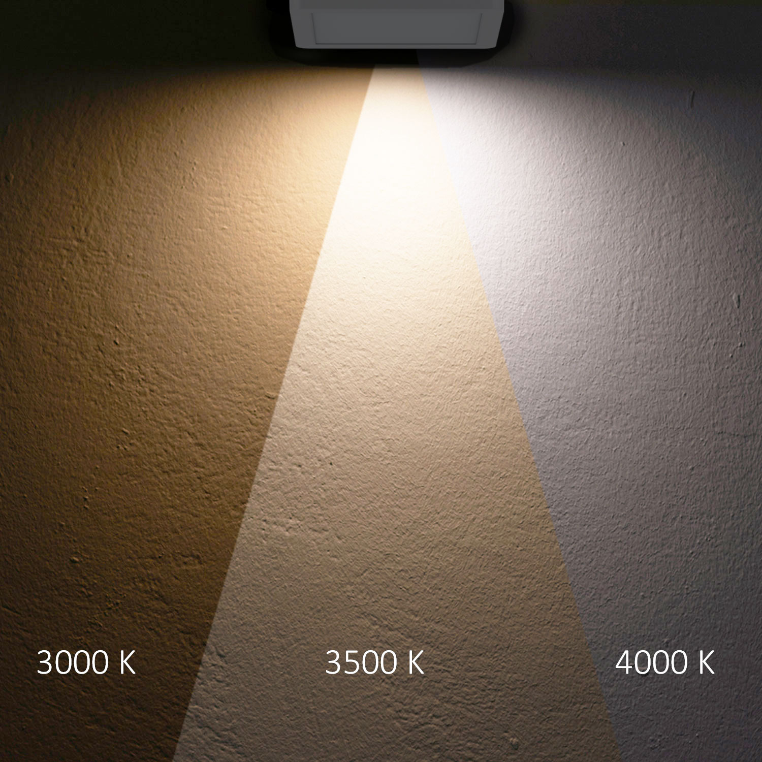 LED Aufbau/Einbauleuchte Flex Pro 300x300, 22W, weiß, 120lm/W, 3000|3500|4000K, dimmbar