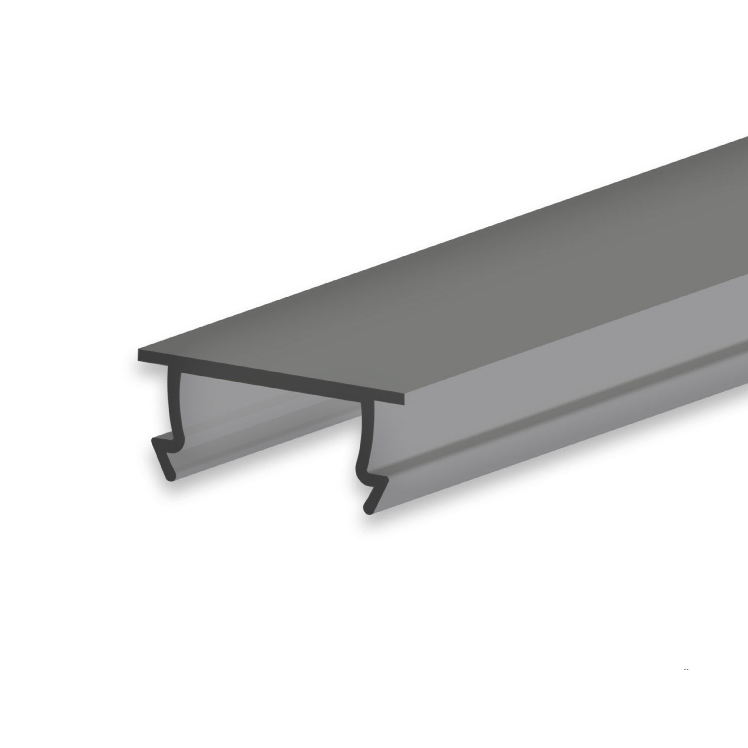Abdeckung COVER44 schwarz/matt 300cm für Profil SURF10