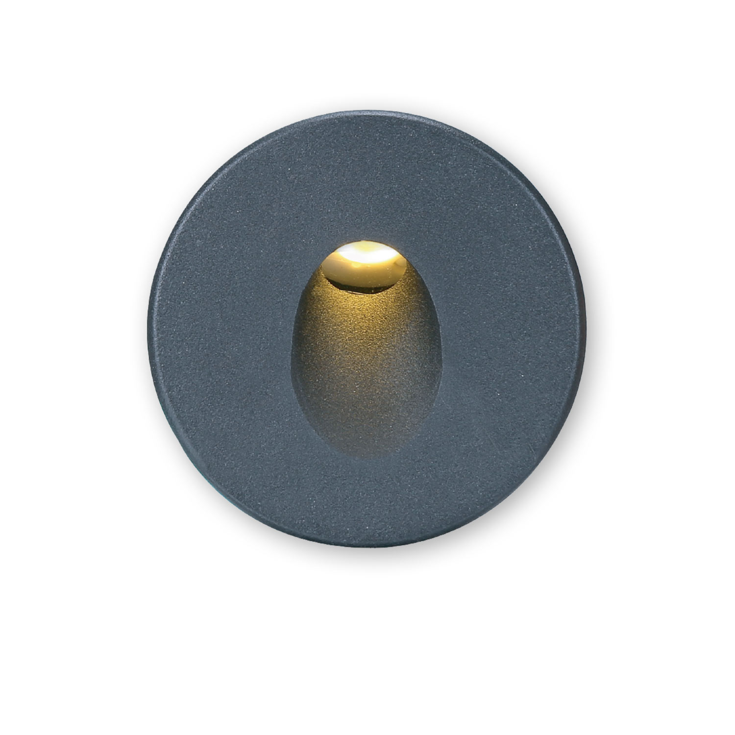Cover Aluminium rund 1 schwarz für Sys-Wall68