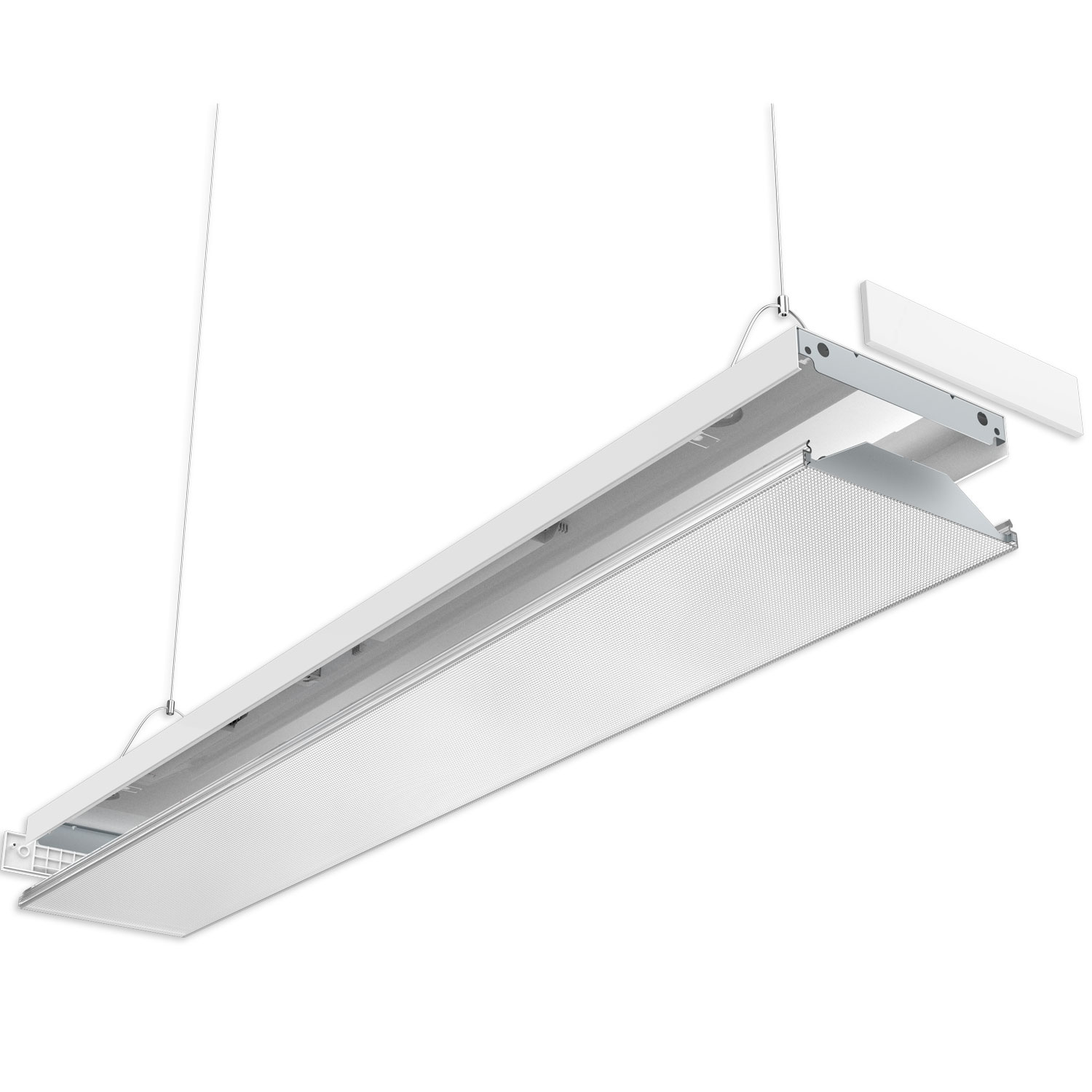 LED Langfeldleuchte, 120x20cm, weiß, PowerSwitch 25|30|35|40W, UGR