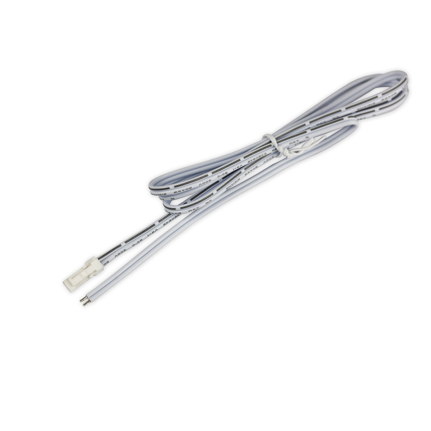 MiniAMP Anschlussstecker male, 30cm, 2-polig, weiß, max. 3A