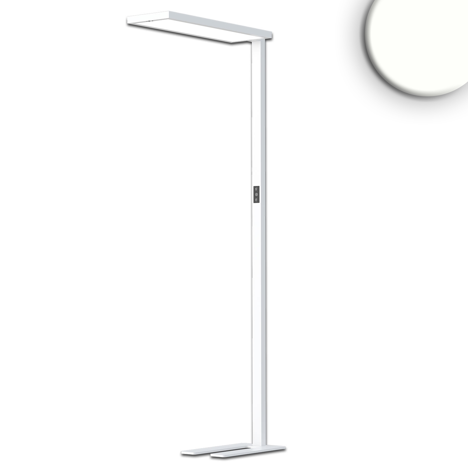 LED Office Pro Stehleuchte Up&Down, 80W+20W, silber, UGR