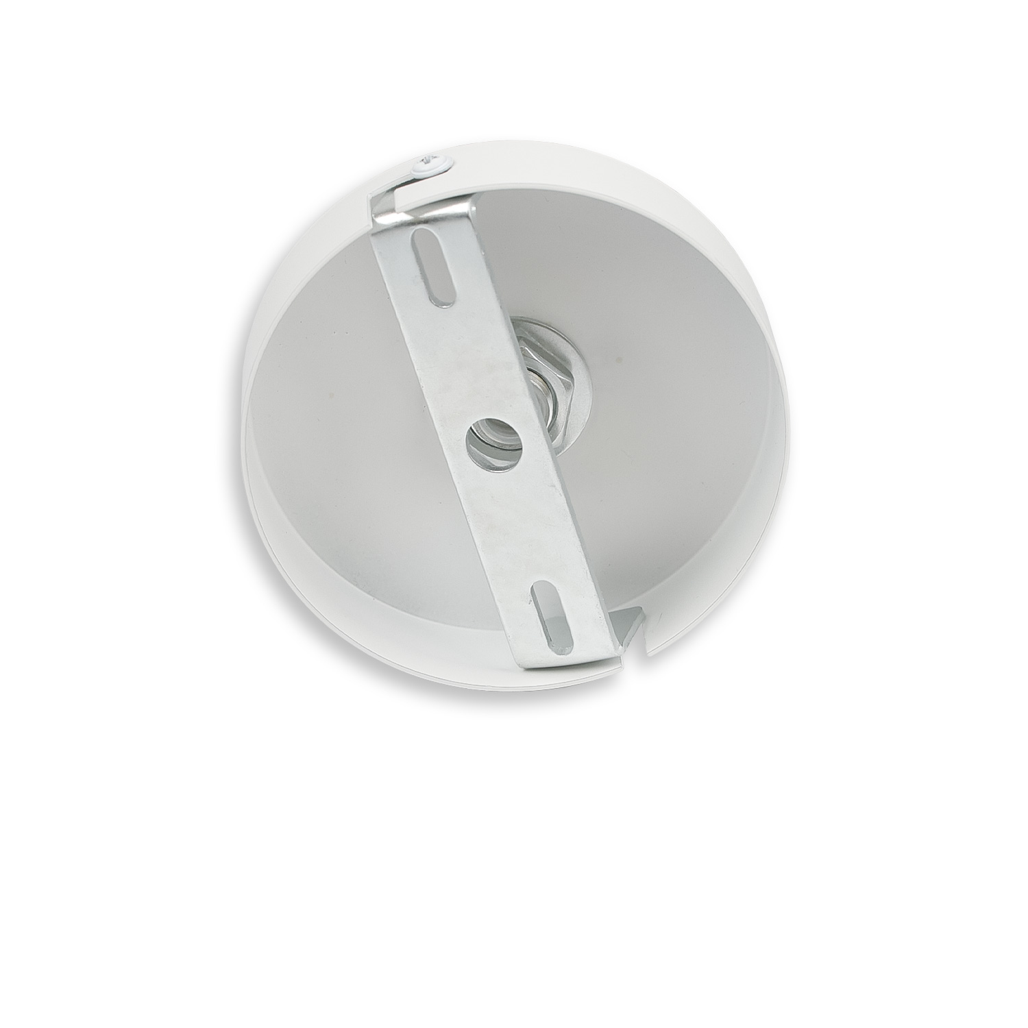 Deckenbaldachin rund, weiß, für Kabel mit bis zu max. 9,8mm Manteldurchm.