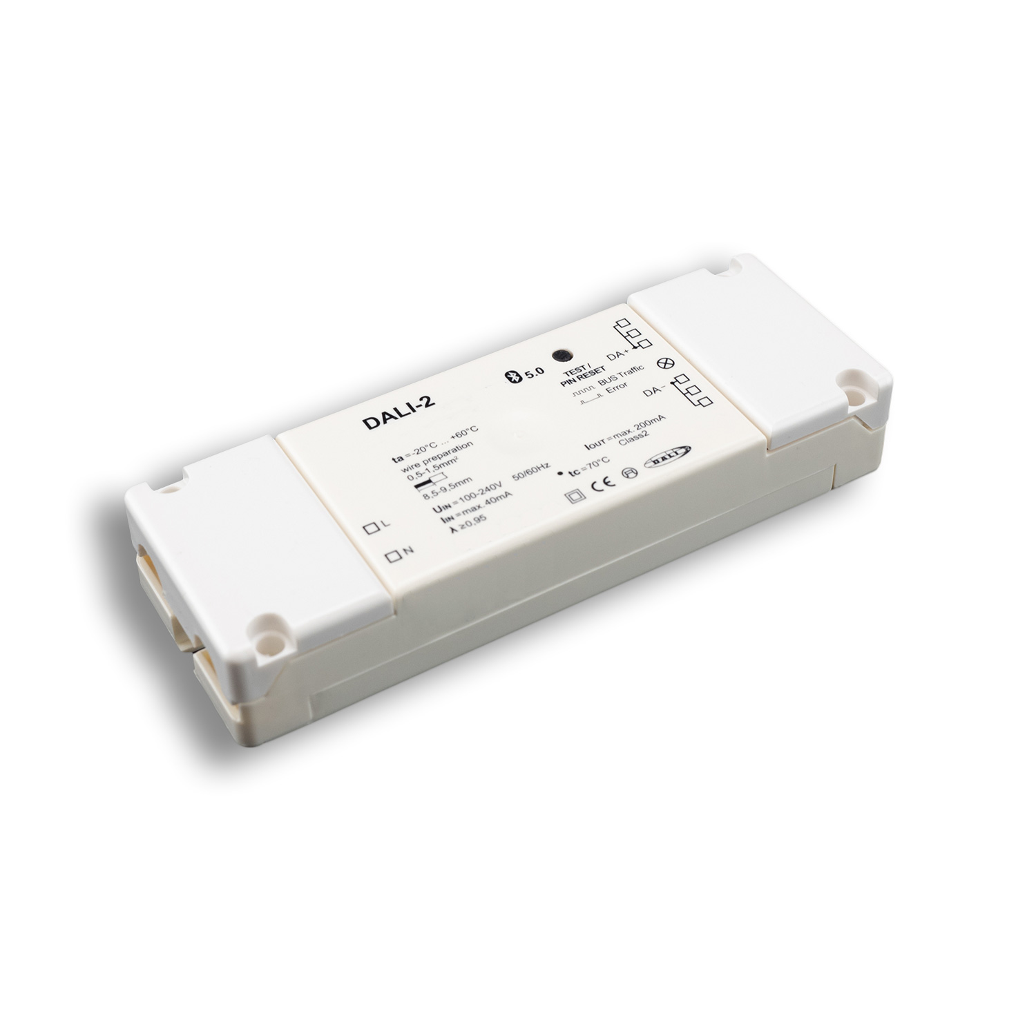 DALI-2 Interface Bluetooth 5.0 Master-Controller inkl. App + 250mA DALI PS, 100-240V AC