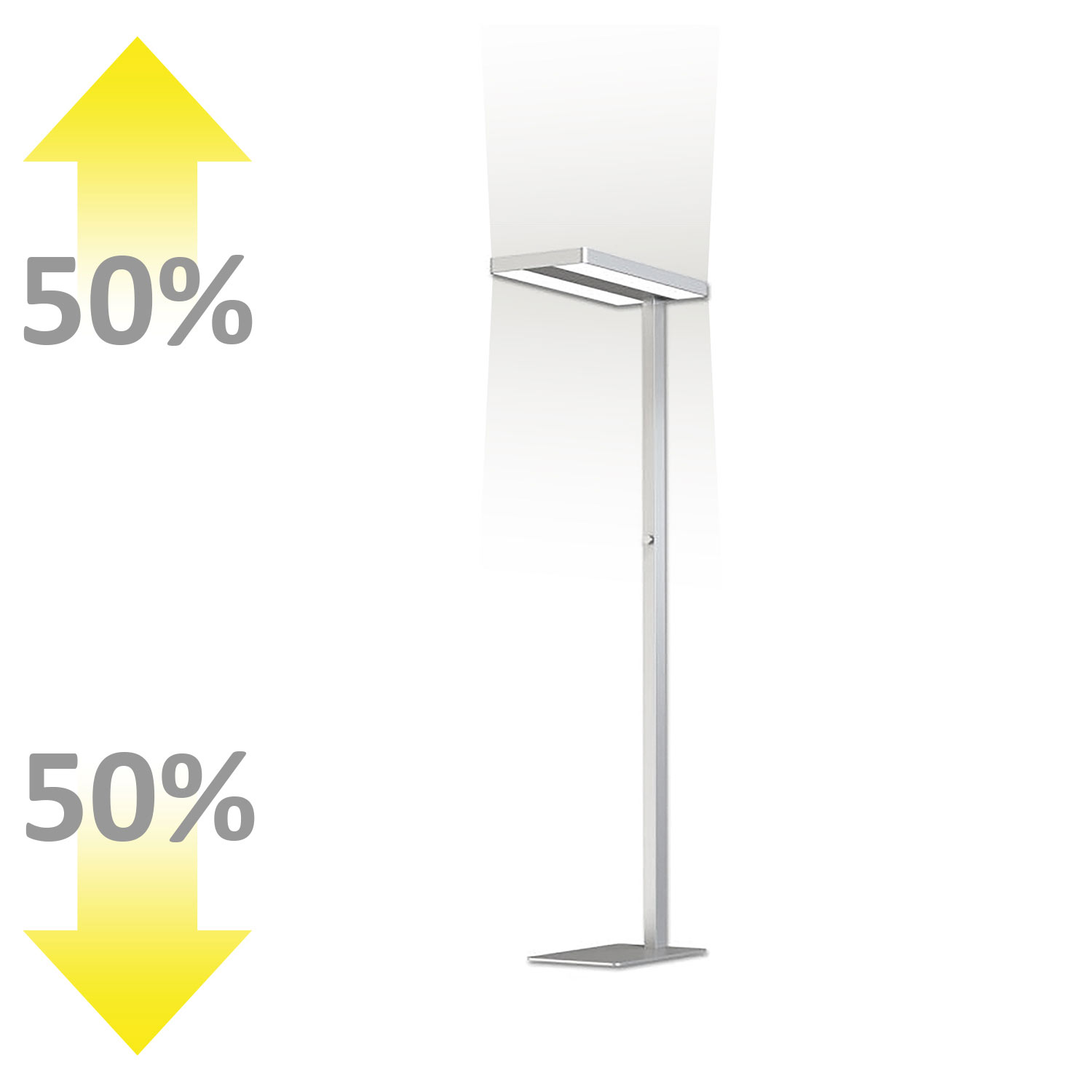 LED Office Pro Stehleuchte Up&Down, 40W+40W, UGR