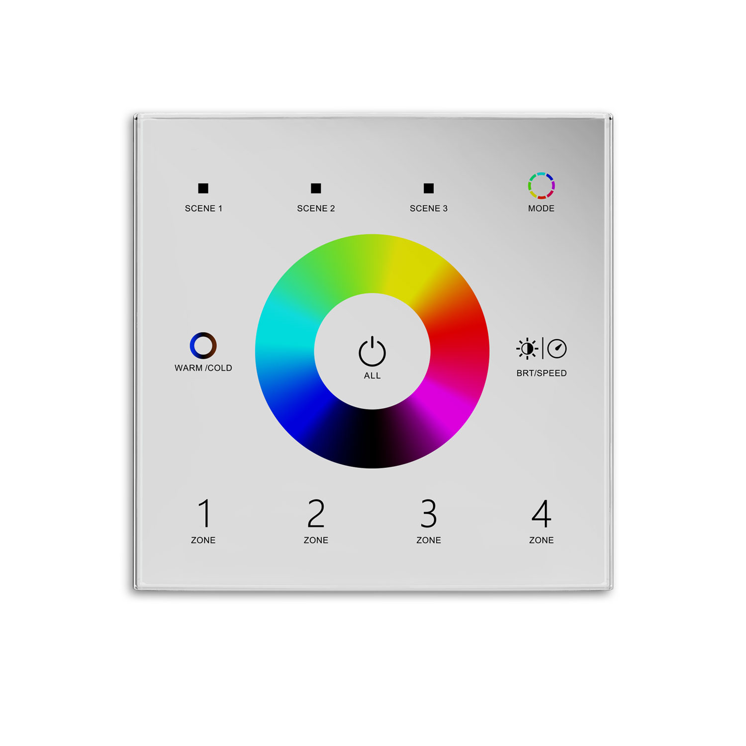 Sys-Pro RGB+weißdynamische 4 Zonen Fernbedienung mit 3 Szenenspeicher