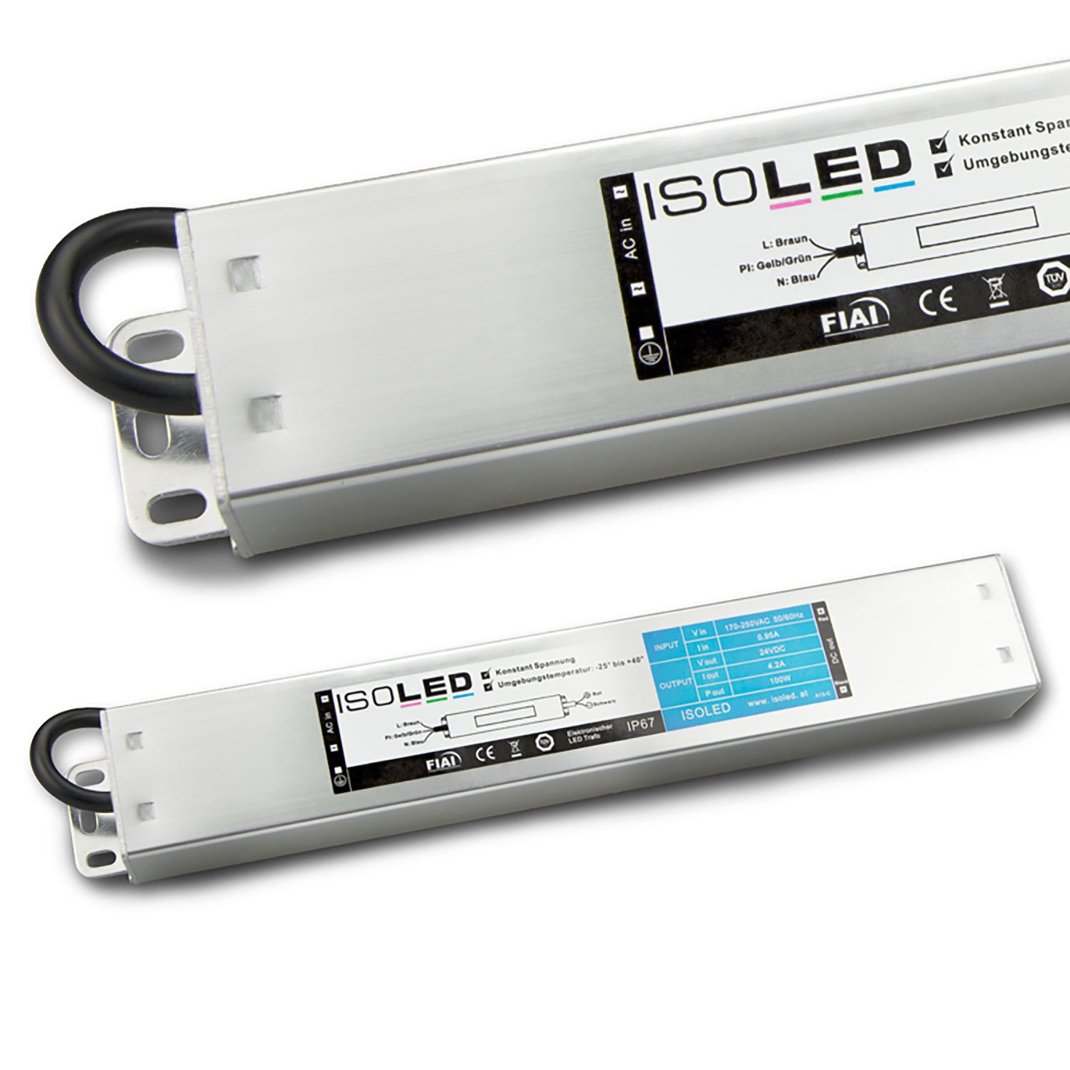 LED Trafo 24V/DC, 0-100W, IP66, Powersync