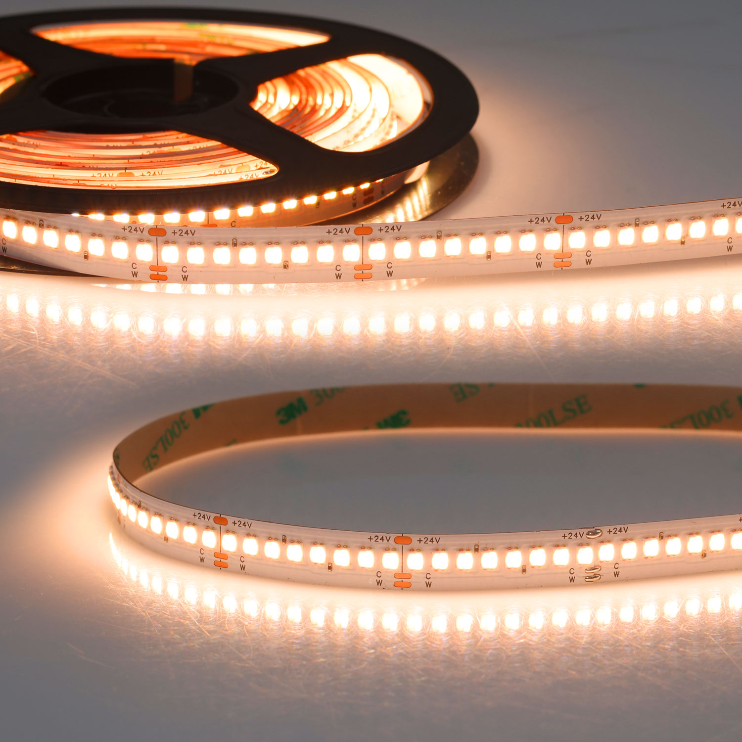 LED CRI918/940 CCT Flexband, 24V DC, 10W+10W, 5m Rolle, 320 LED/m