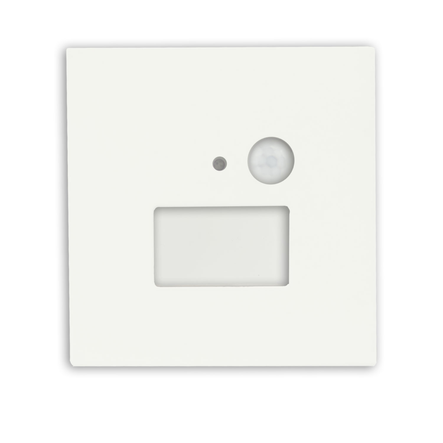 Cover Aluminium eckig 3 weiß, für Wandeinbauleuchte Sys-Wall68 mit PIR Sensor