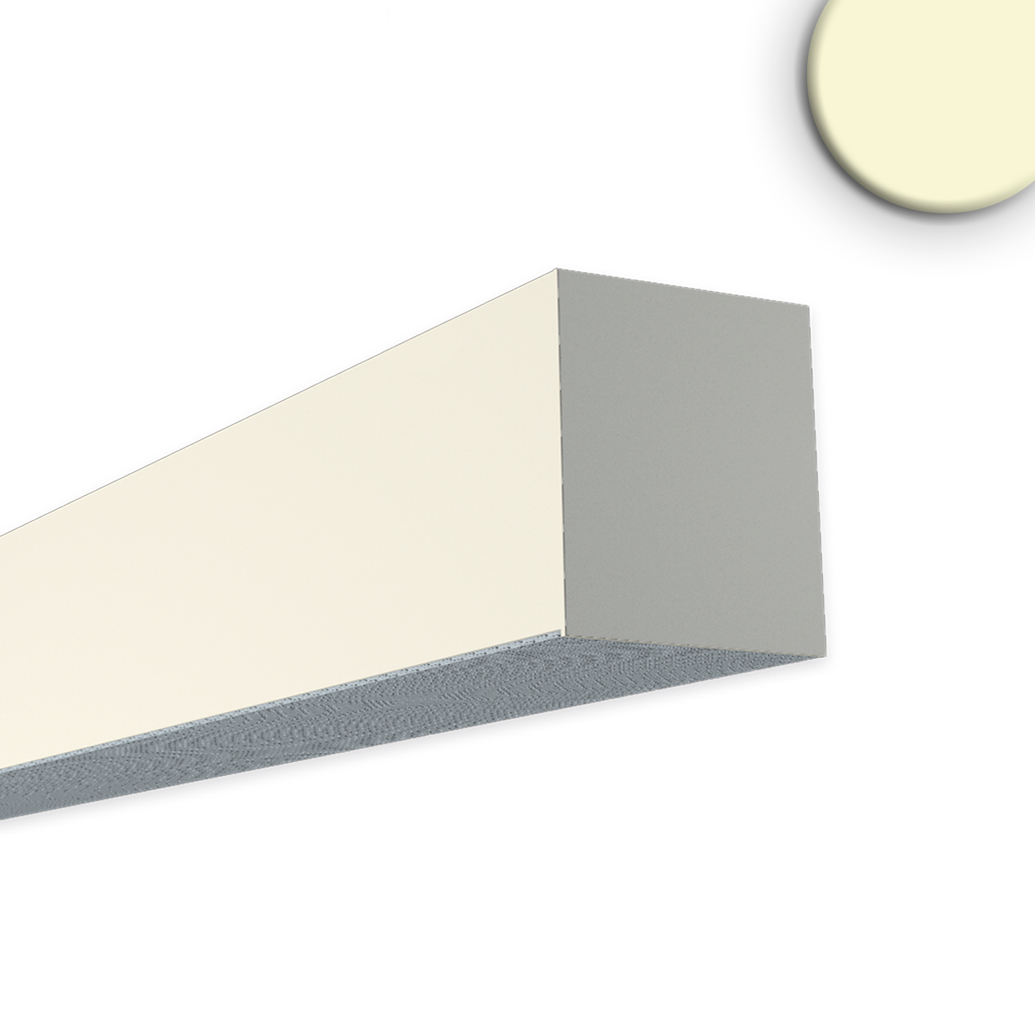 PROLAMP 40Dhm Aufbau Rechteck 124W weiß, 2000x2000mm, opal+, TRIAC dimmbar, 3000K, 6-teilig