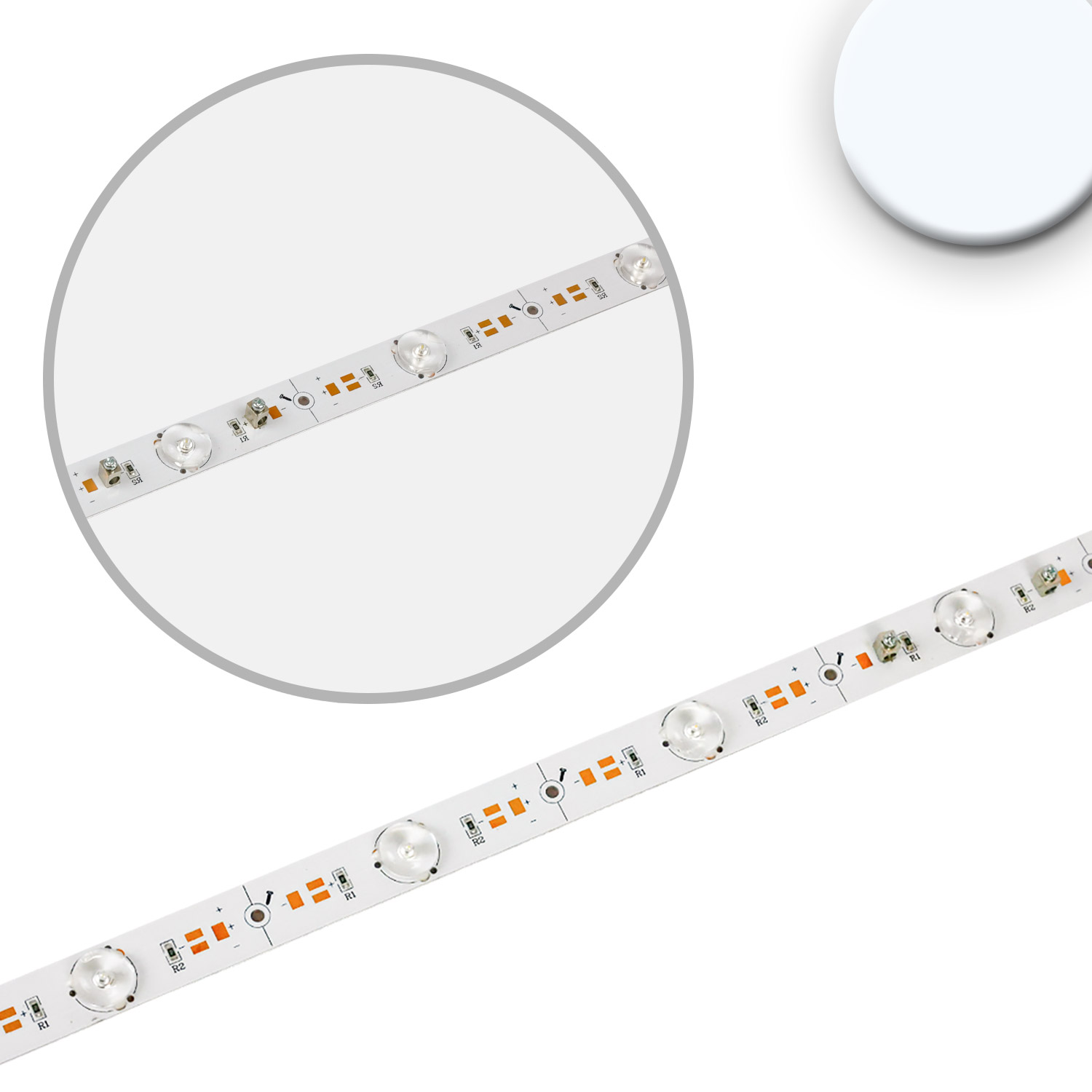 LED Platine Backlight 865, 1175mm, 180° Linse, 24V, 16W, IP20, kaltweiß, dimmbar