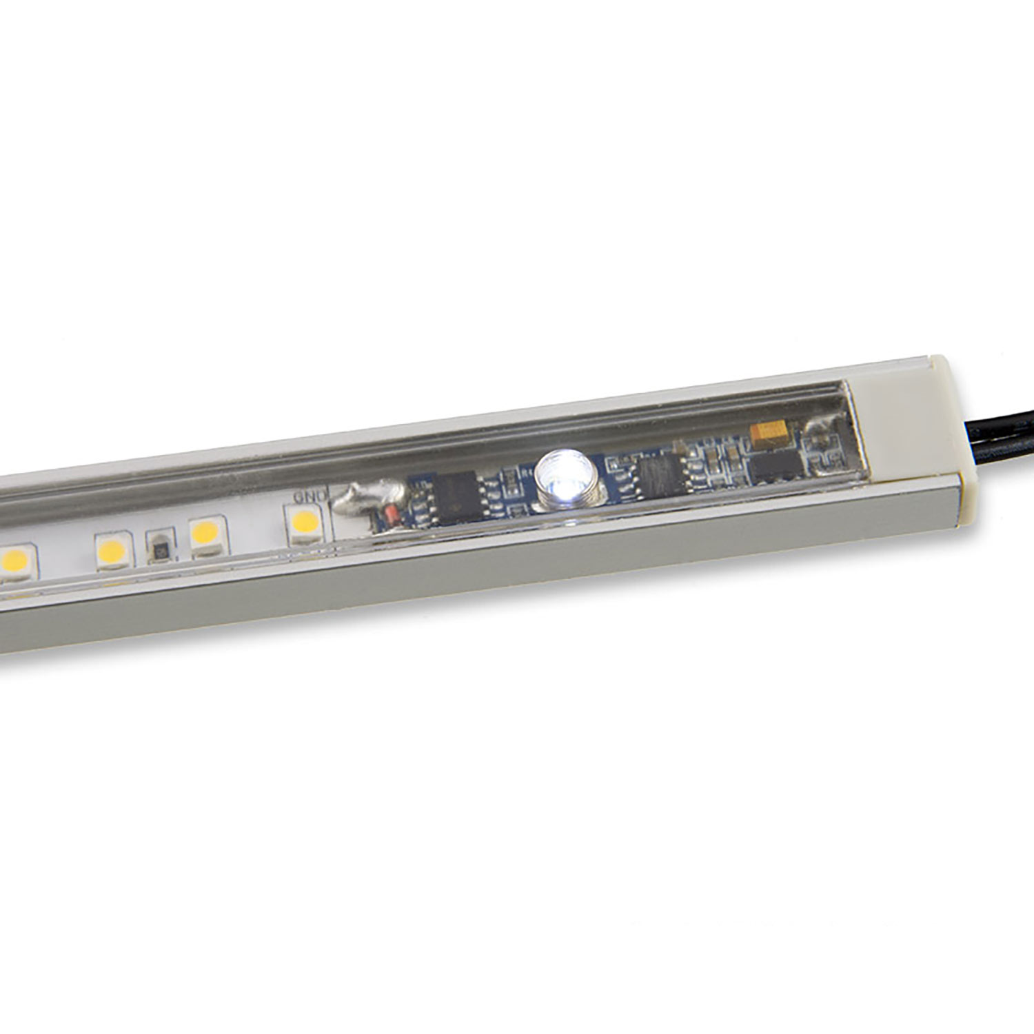 LED Mini PWM-Dimmer zum Einbau unter Profilcover, 1 Kanal, 12-24V DC 3A