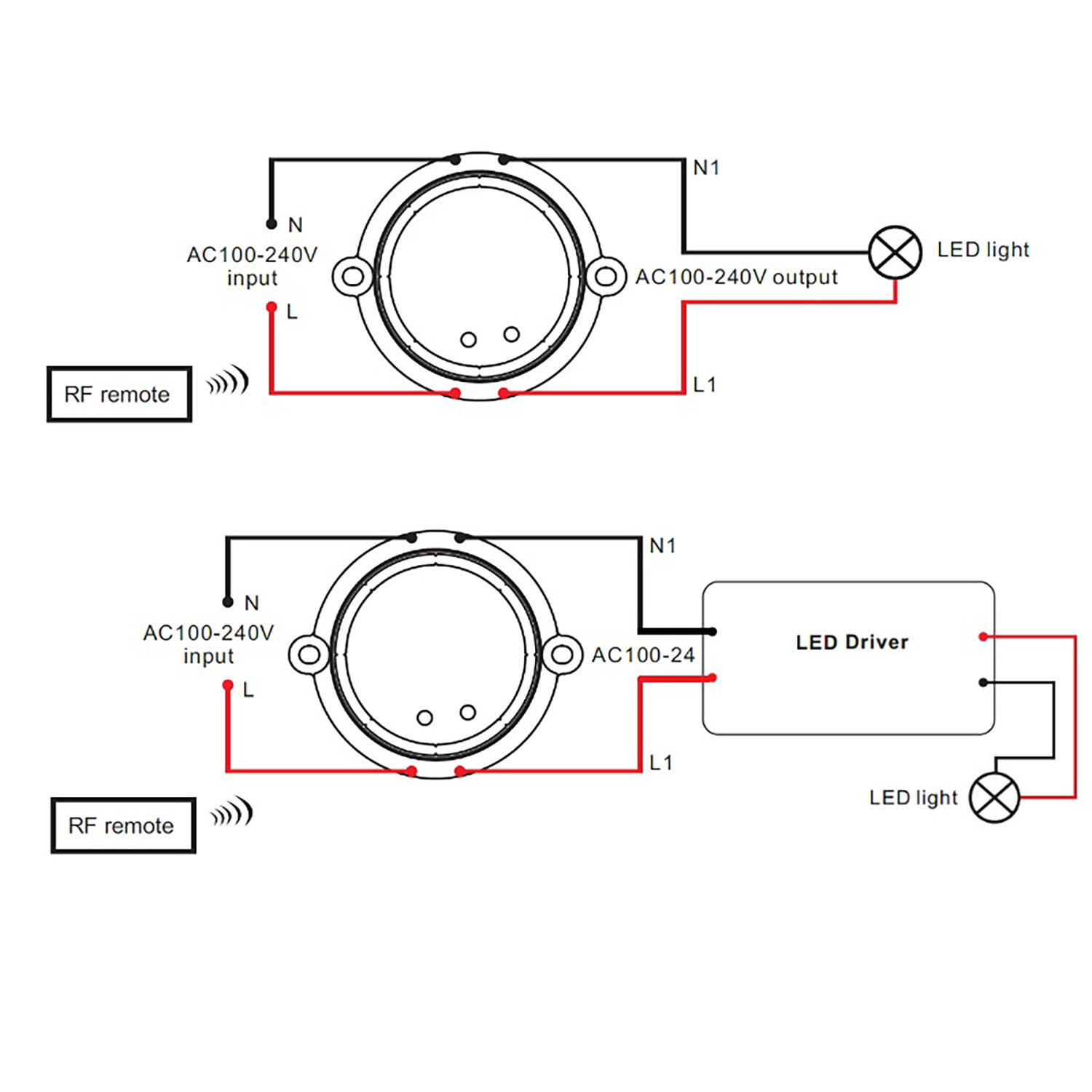 Sys-One Funk Switch Ein/Aus 230V, 100VA