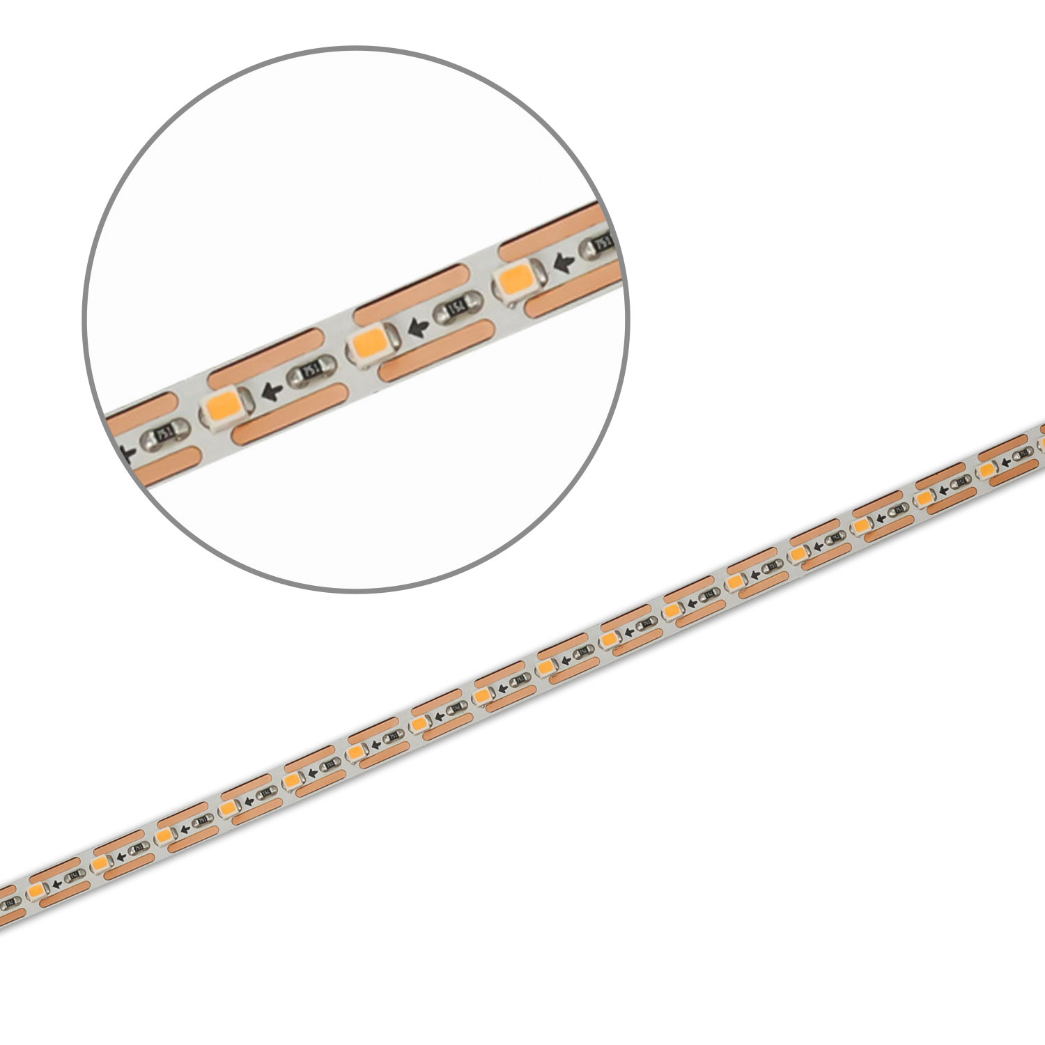 LED CRI927 MiniAMP Flexband, 24V DC, 7W, IP20, 2700K, 500cm, Kabel beids. + maleAMP, 120 LED/m