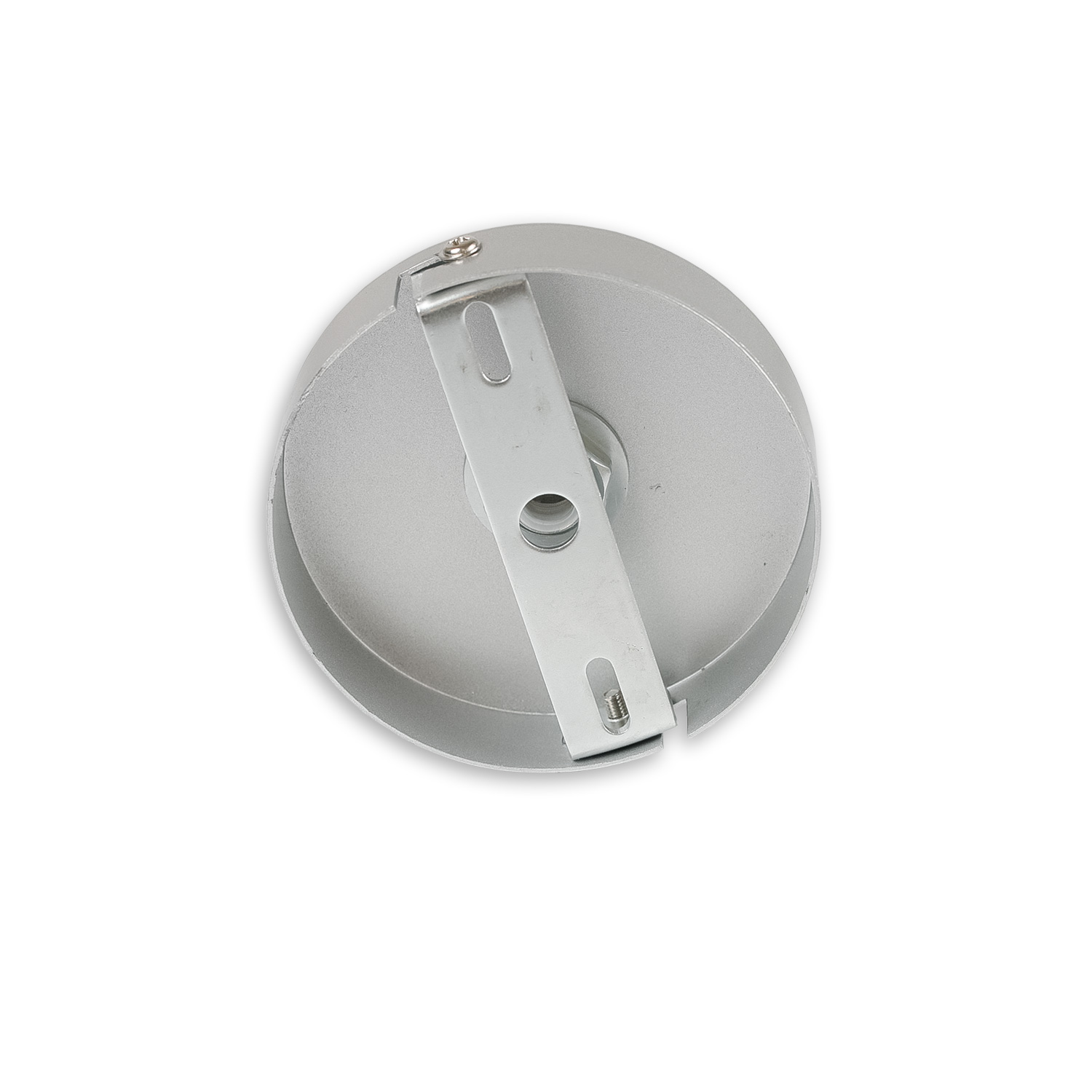 Deckenbaldachin rund, grau, für Kabel mit bis zu max. 9,8mm Manteldurchm.
