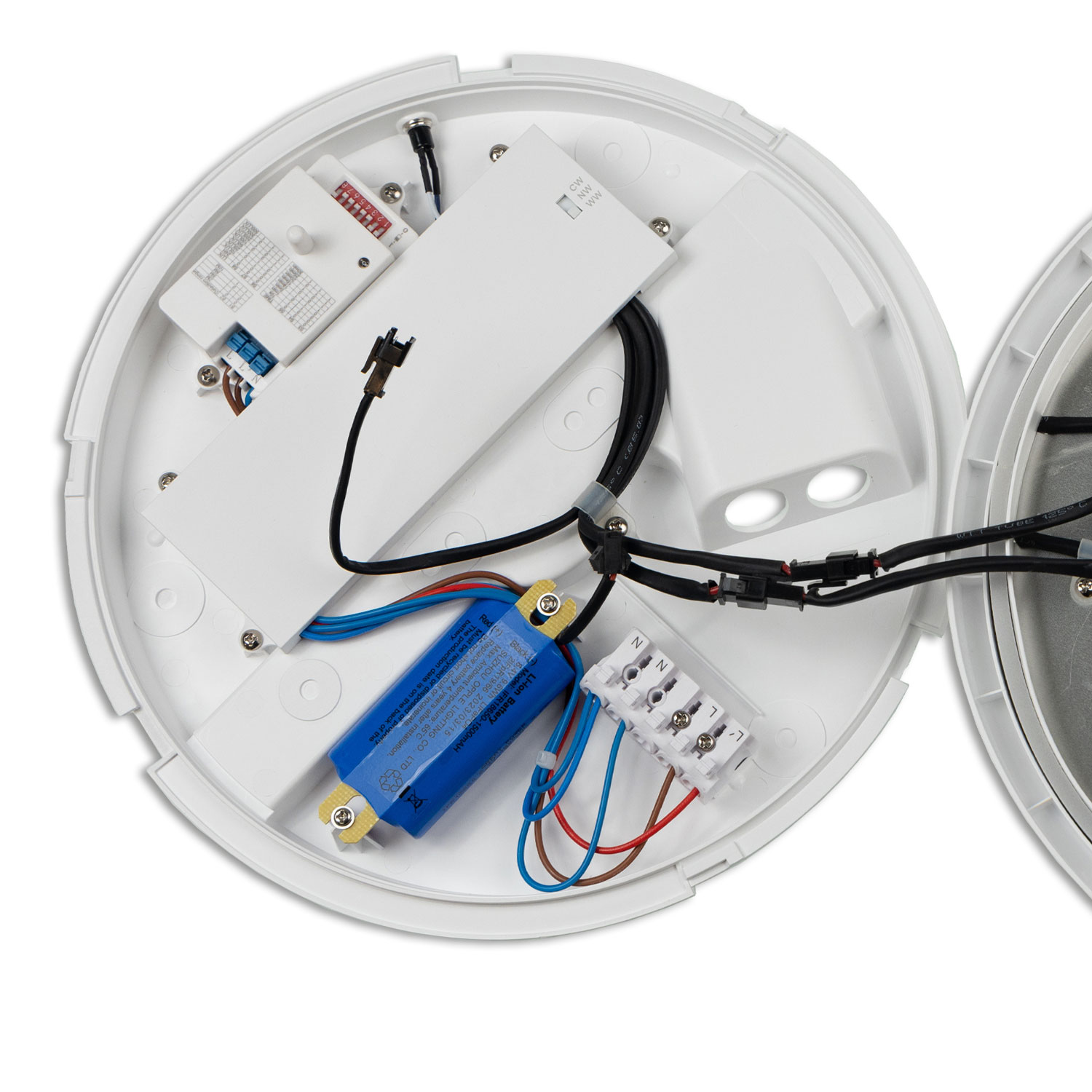 LED Decken/Wandleuchte 18W, weiß, IP54, mit HF-Sensor+Notlichtfunktion, ColorSwitch 3000|4000|5000K